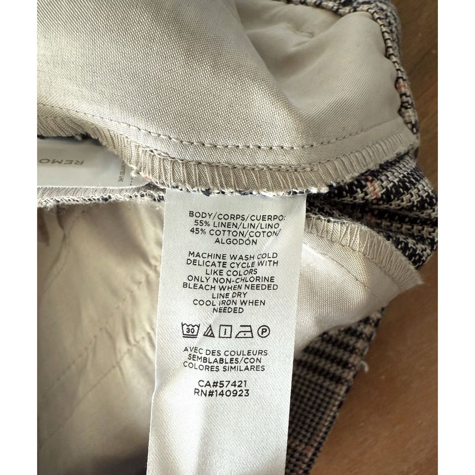 Ann Taylor Ann Taylor Loft Dress Pants Women's 10P Wide-Leg Linen Cotton Plaid NWT Size 32" / US 10 / IT 46 - 4 Thumbnail