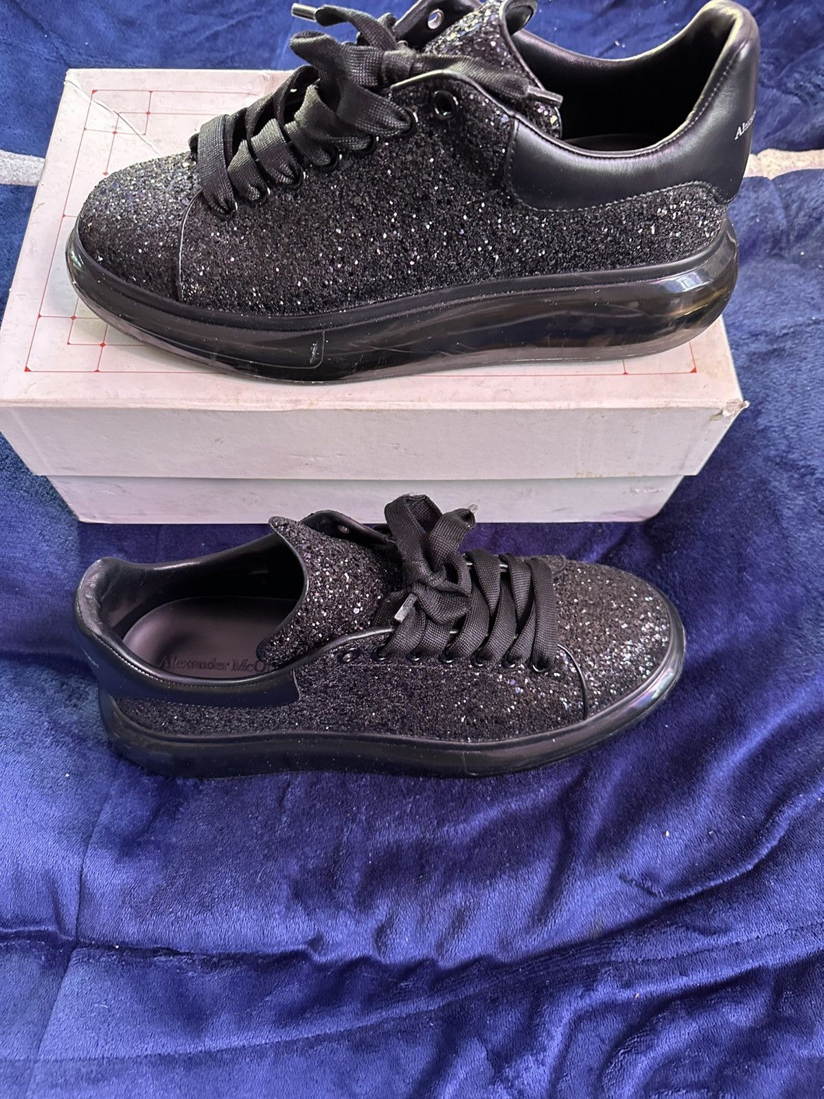 Alexander McQueen Glitter Transparent Sole Oversize Size US 12 / EU 45 - 1 Thumbnail