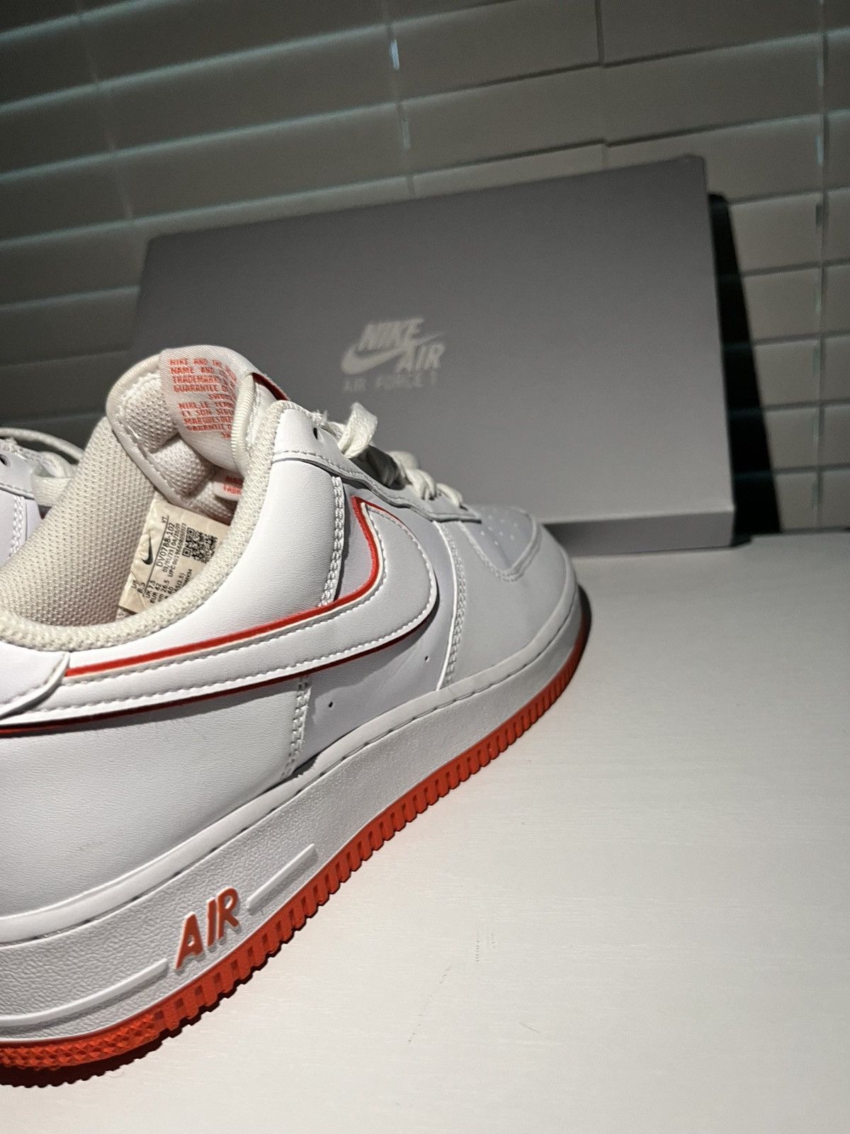 Nike Nike Air Force 1s Low ‘07 (White Picante Red) Size US 8.5 / EU 41-42 - 5 Thumbnail