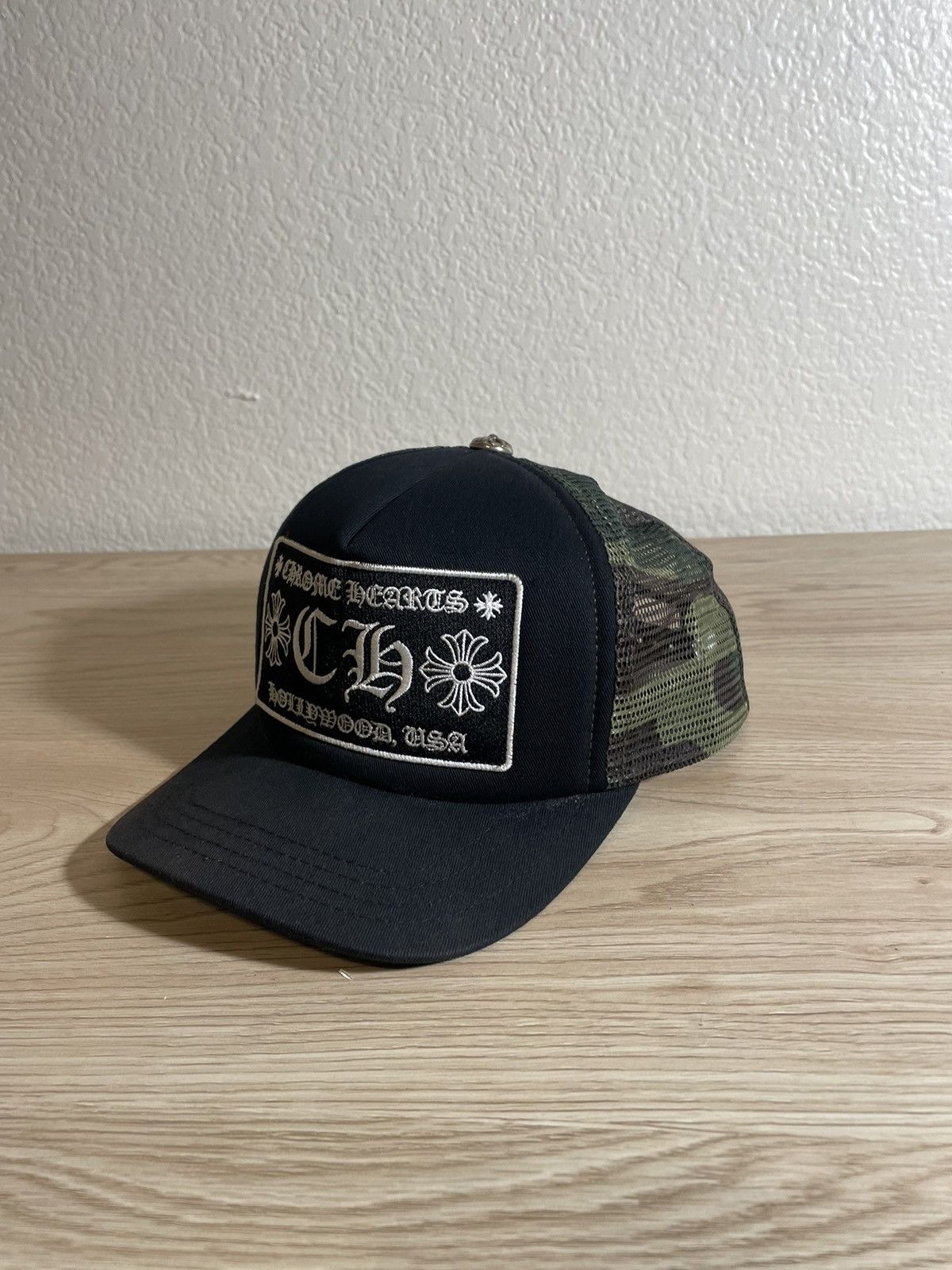 Chrome Hearts Chrome hearts hollywood CH trucker hat black/camo Size ONE SIZE - 2 Thumbnail