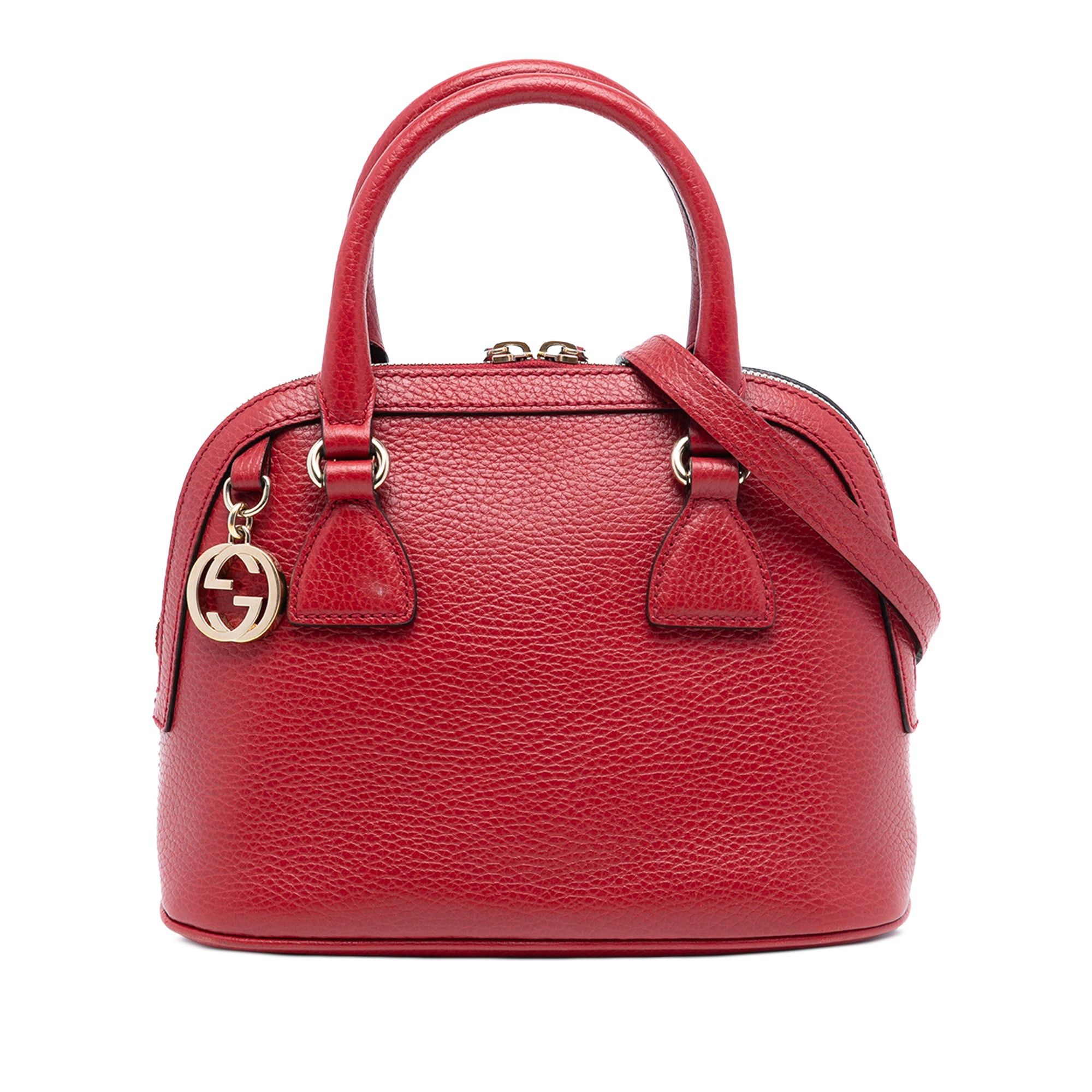 Gucci Mini Leather GG Charm Dome Satchel Size ONE SIZE - 1 Thumbnail