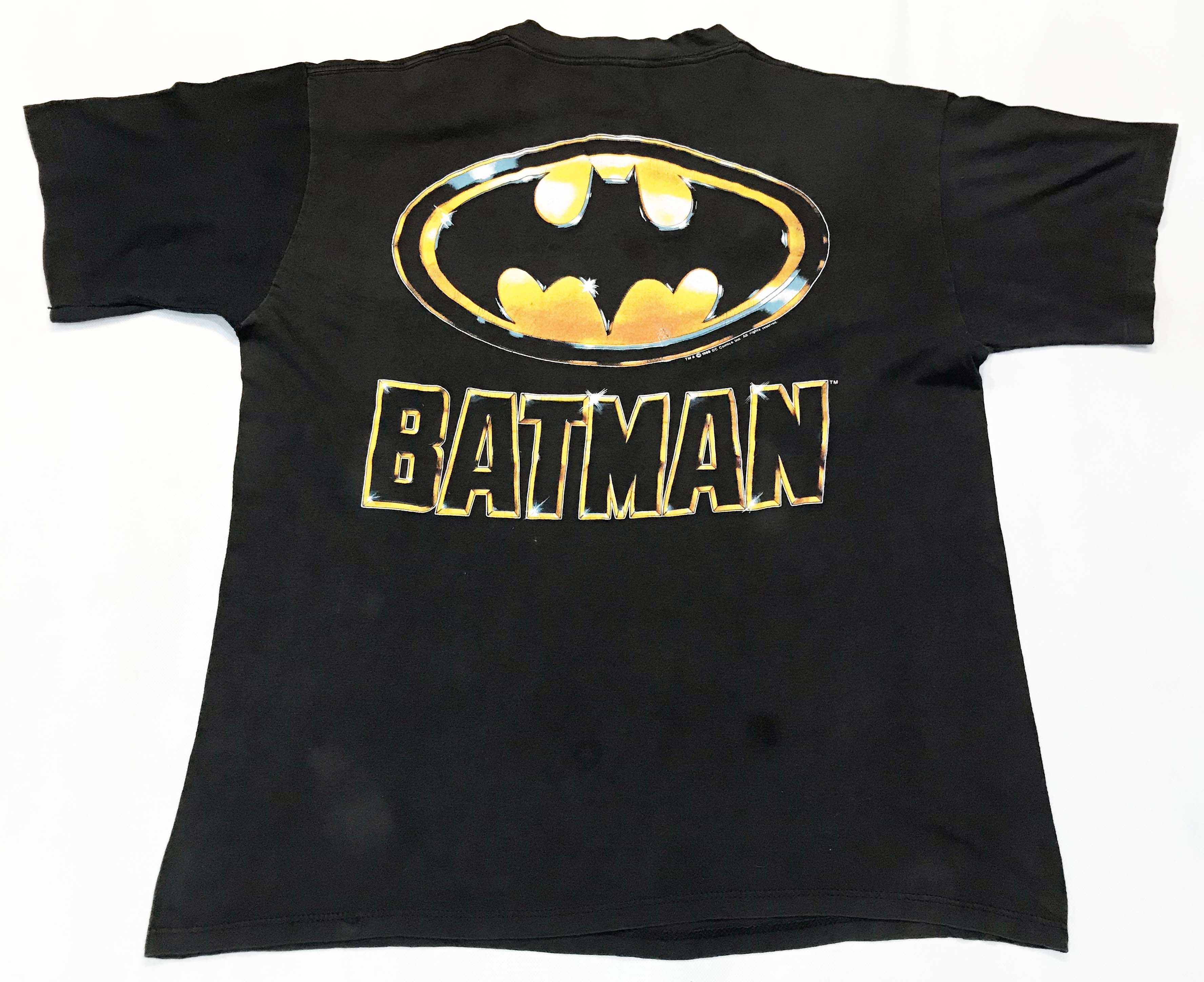 Vintage Vintage 1989 Batman DC Comics Movie Double Side T-Shirt Size US L / EU 52-54 / 3 - 5 Thumbnail