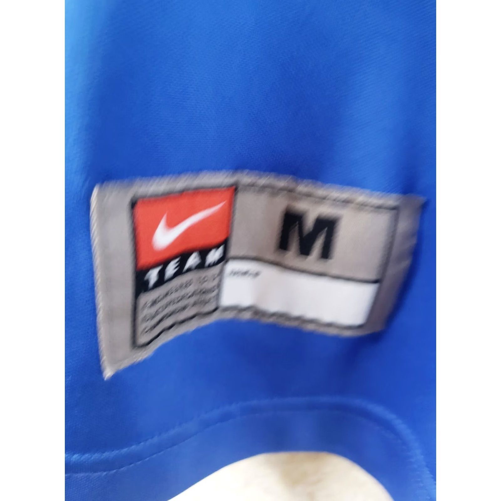 Nike Nike Team Dri-Fit Mavericks Polo Shirt Mens Blue White V-Neck Short Sleeve Embroidered Logo Size US 31 - 3 Thumbnail