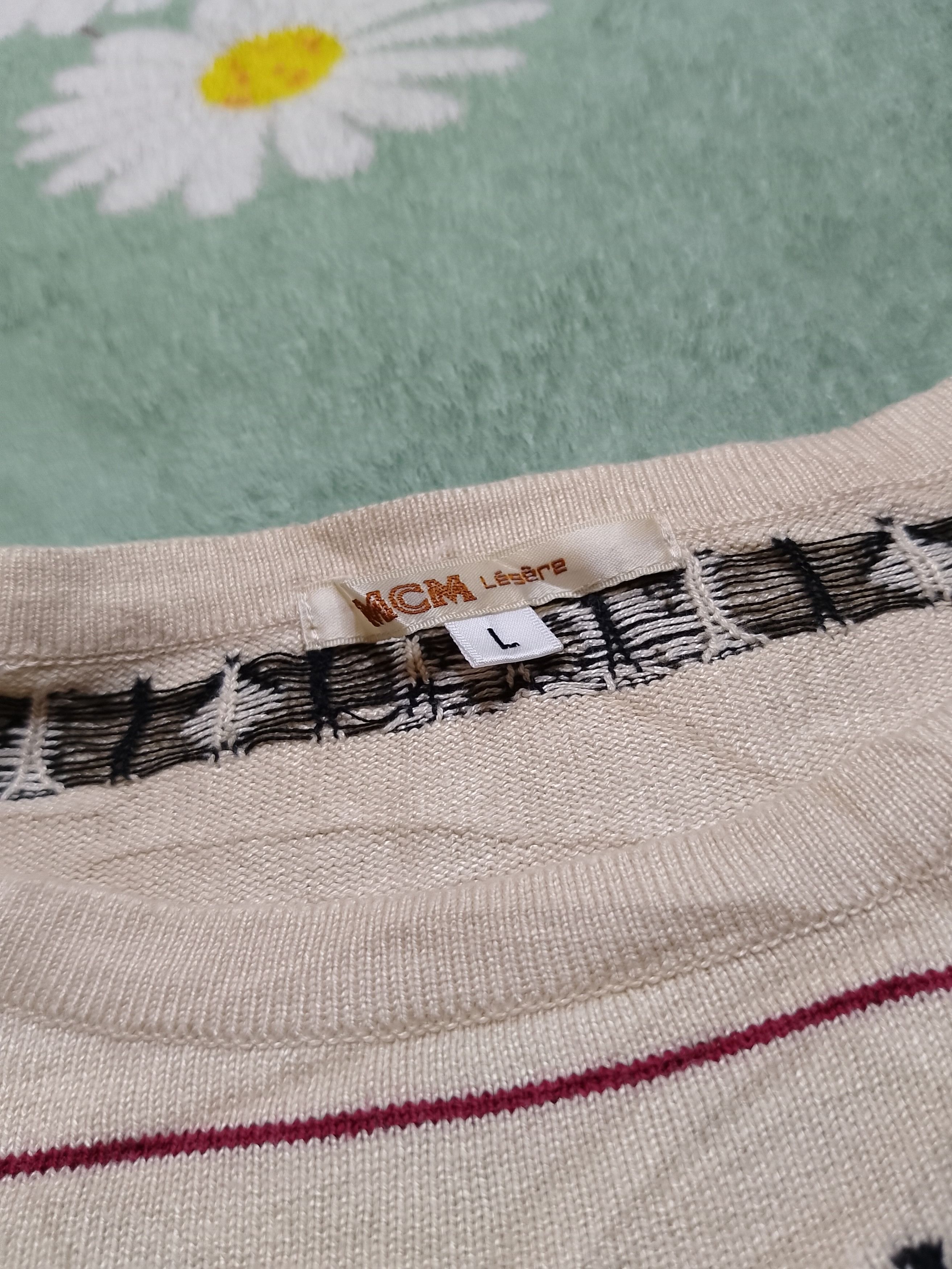 MCM × Vintage Rare MCM Legere Women Rayon Tshirt monogram Size L / US 10 / IT 46 - 6 Thumbnail
