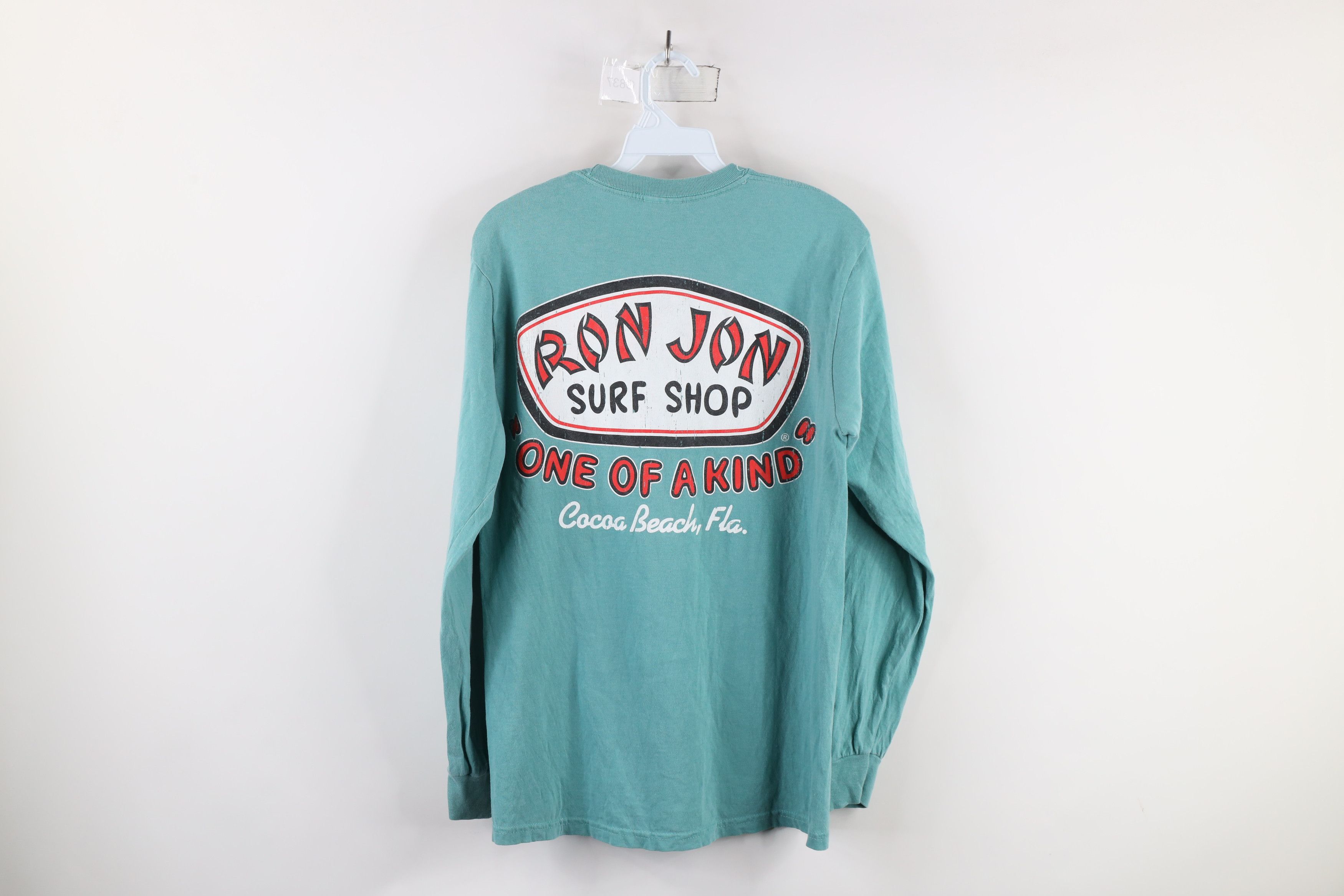 Vintage Vintage Ron Jon Surf Shop Spell Out Long Sleeve T-Shirt Teal Size US S / EU 44-46 / 1 - 8 Thumbnail