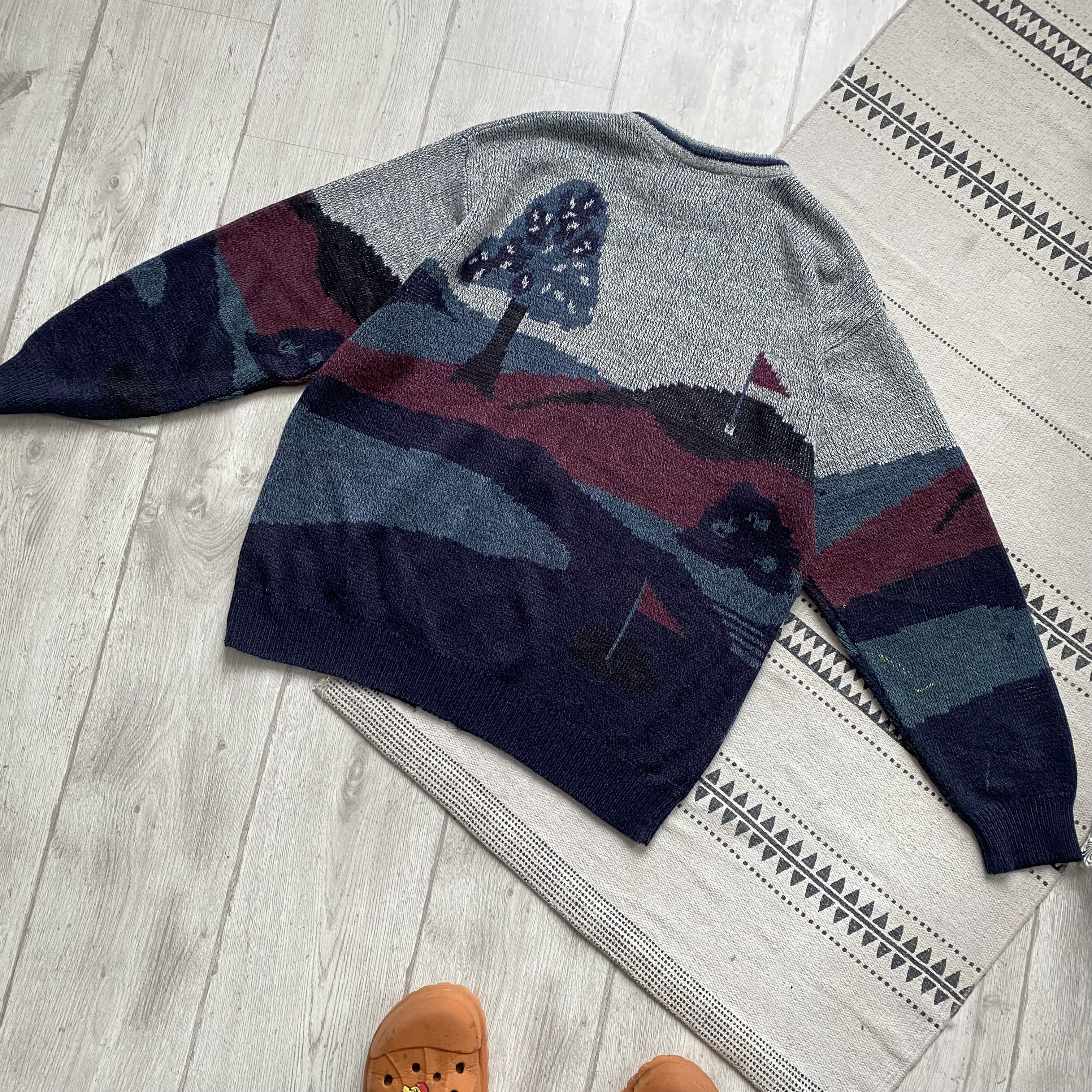 Polo Ralph Lauren Vintage 90s Golf Golfer Knit cozy sweater distressed Size US M / EU 48-50 / 2 - 9 Thumbnail
