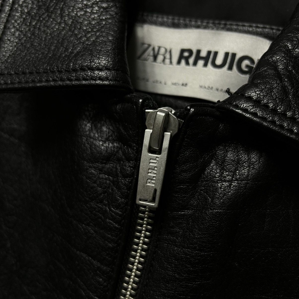 Rhude × Zara RHUDE × Zara NEW Cropped Leather Jacket Limited Edition y2k Size US L / EU 52-54 / 3 - 14 Thumbnail
