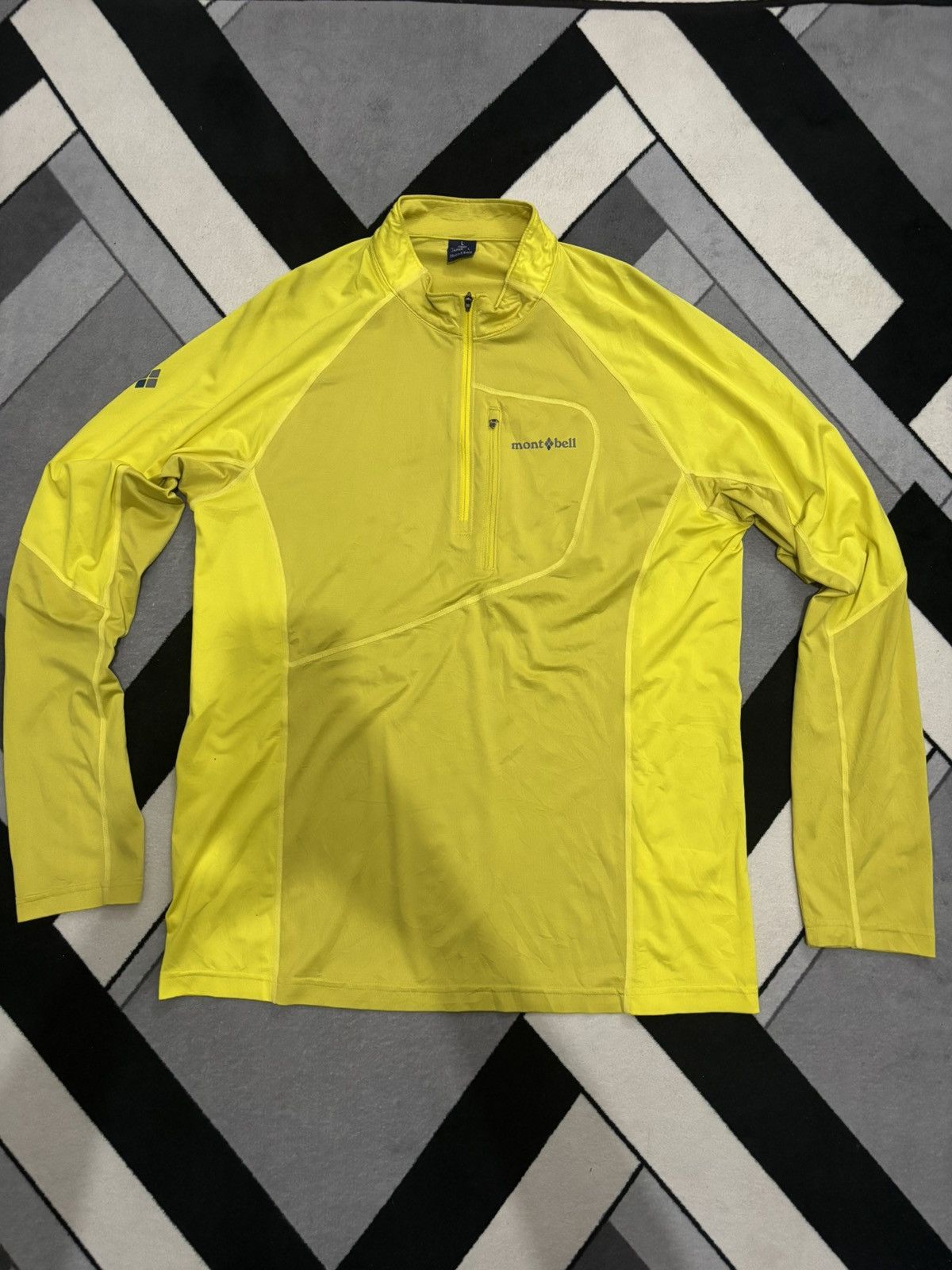 Montbell “Montbell” Wickron COOL Long Sleeve Zip Shirt. Size US L / EU 52-54 / 3 - 1 Thumbnail