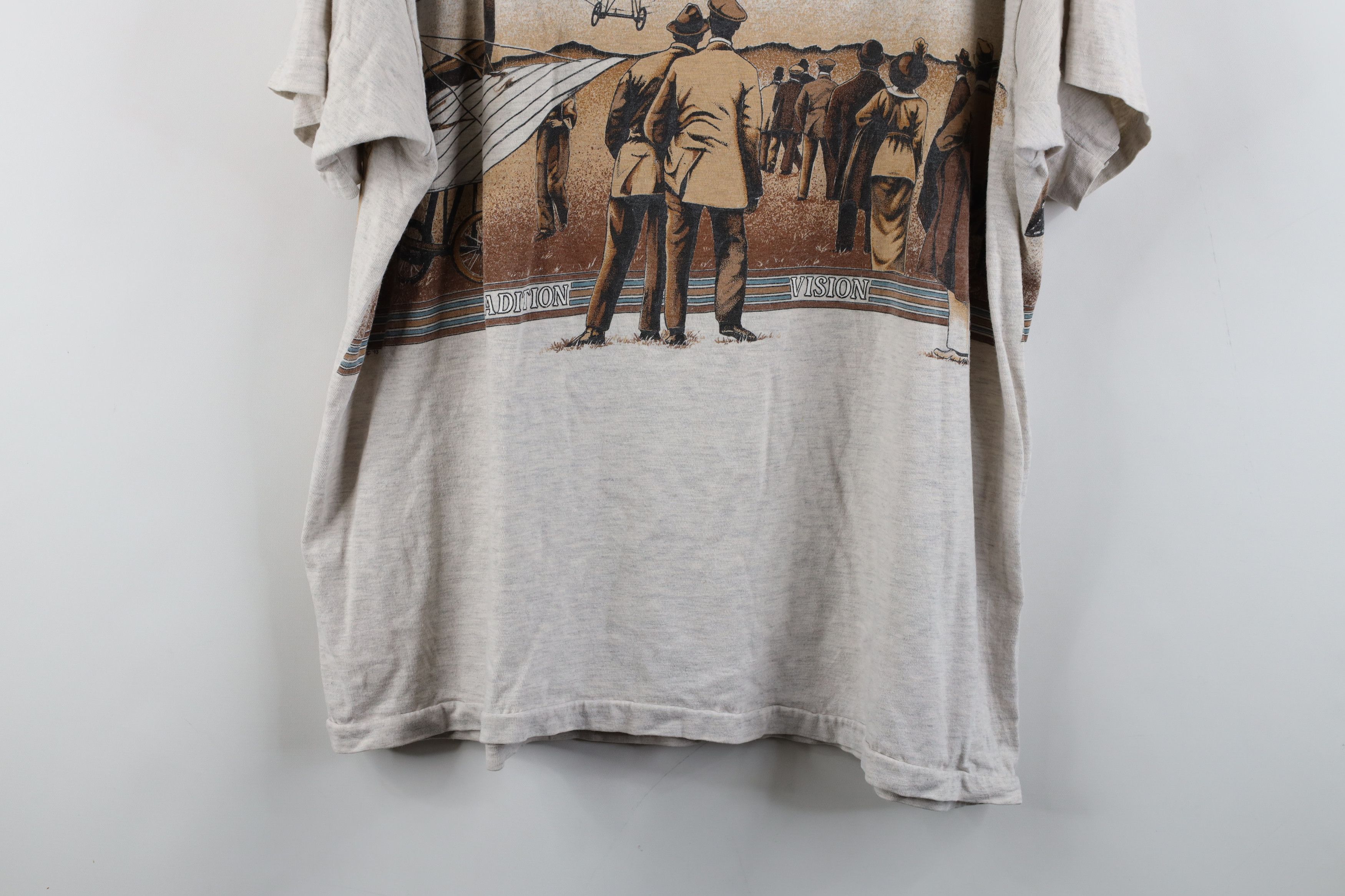 Vintage Vintage 90s Streetwear Dayton Ohio Airplane Flying T-Shirt Size US XL / EU 56 / 4 - 14 Thumbnail