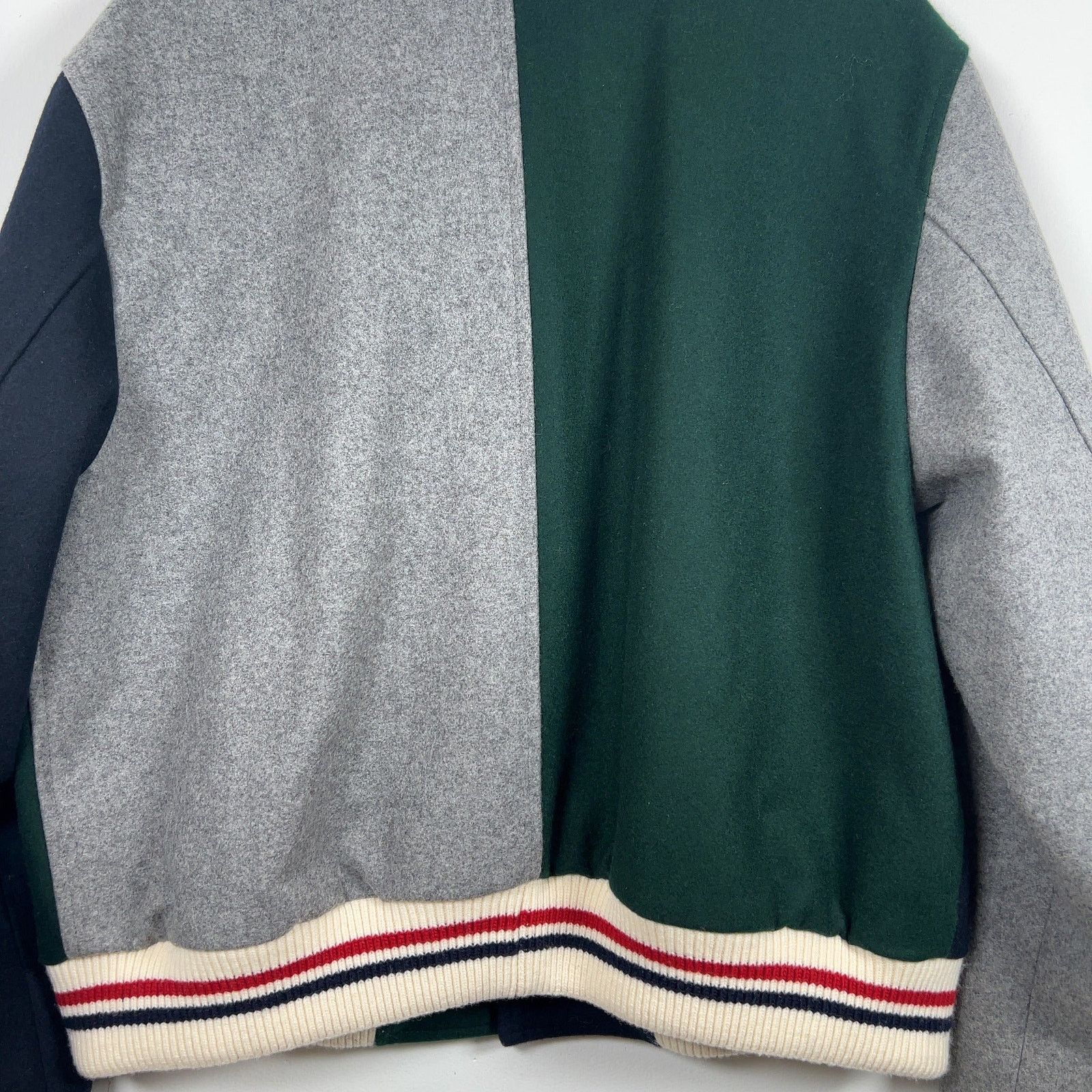 Thom Browne Thom Browne Color Block Wool Varsity Jacket Size US XL / EU 56 / 4 - 7 Thumbnail