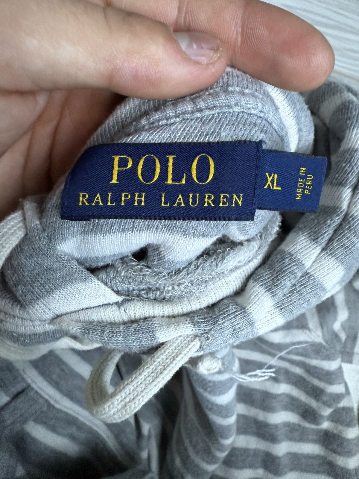 Polo Ralph Lauren Vintage Polo Ralph Lauren striped Hoodie Size US XL / EU 56 / 4 - 3 Thumbnail