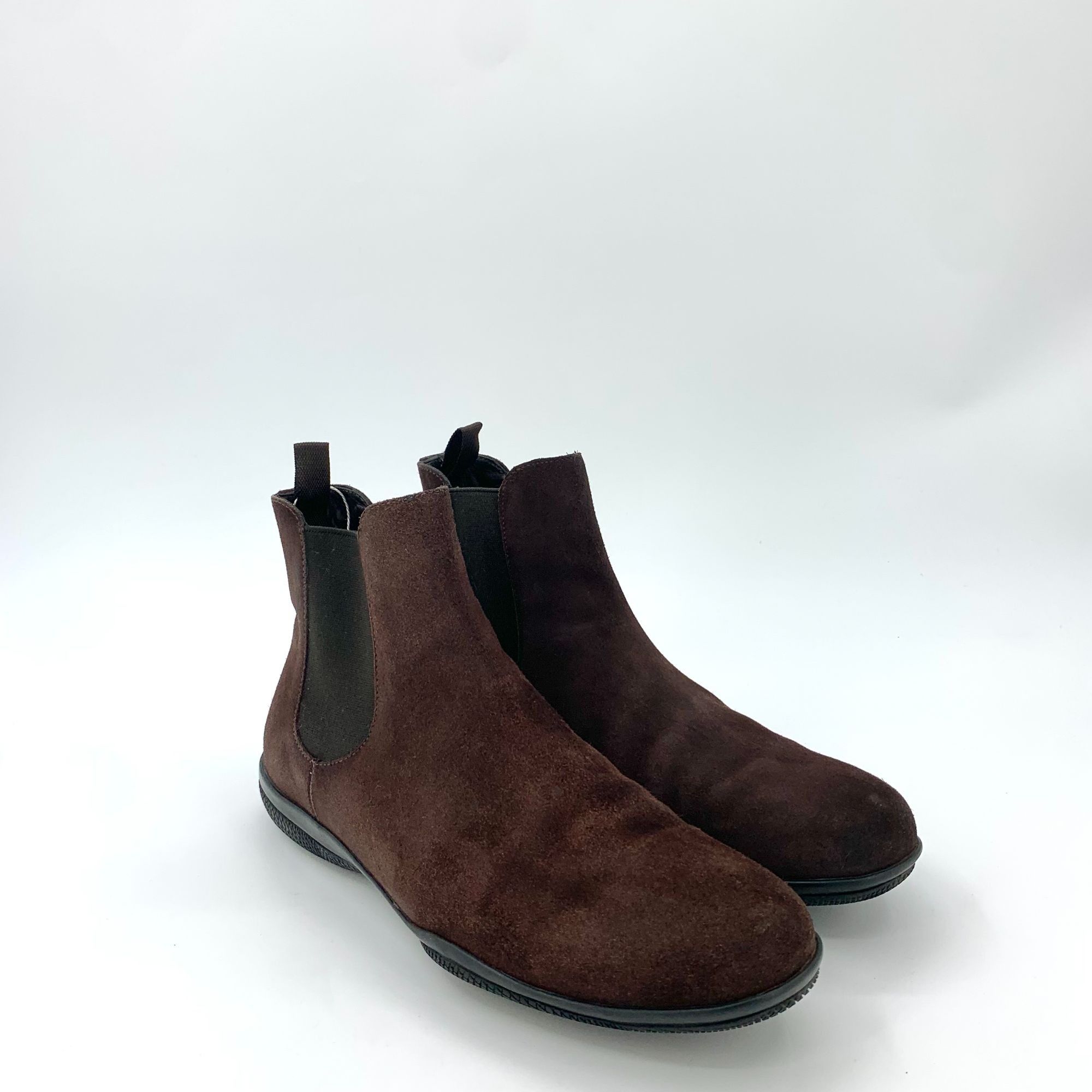 Prada Prada Burgundy Suede Ankle Boots (Size 39) Size US 9 / IT 39 - 1 Thumbnail
