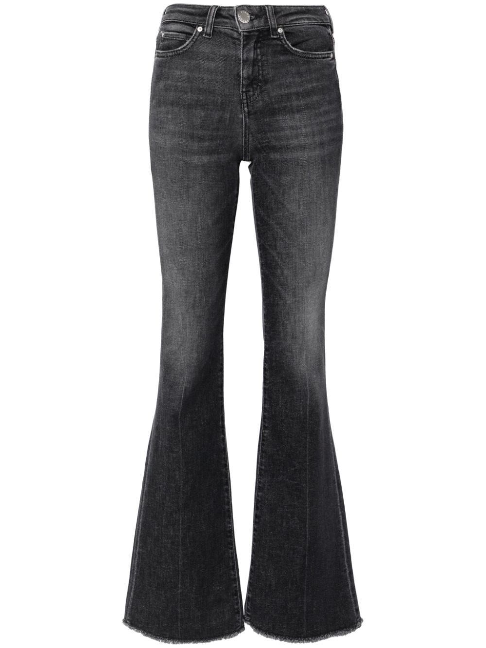Pinko o1s22i1n0824 Flora Flared Jeans in Grey Size 26" / US 2 / IT 38 - 1 Thumbnail