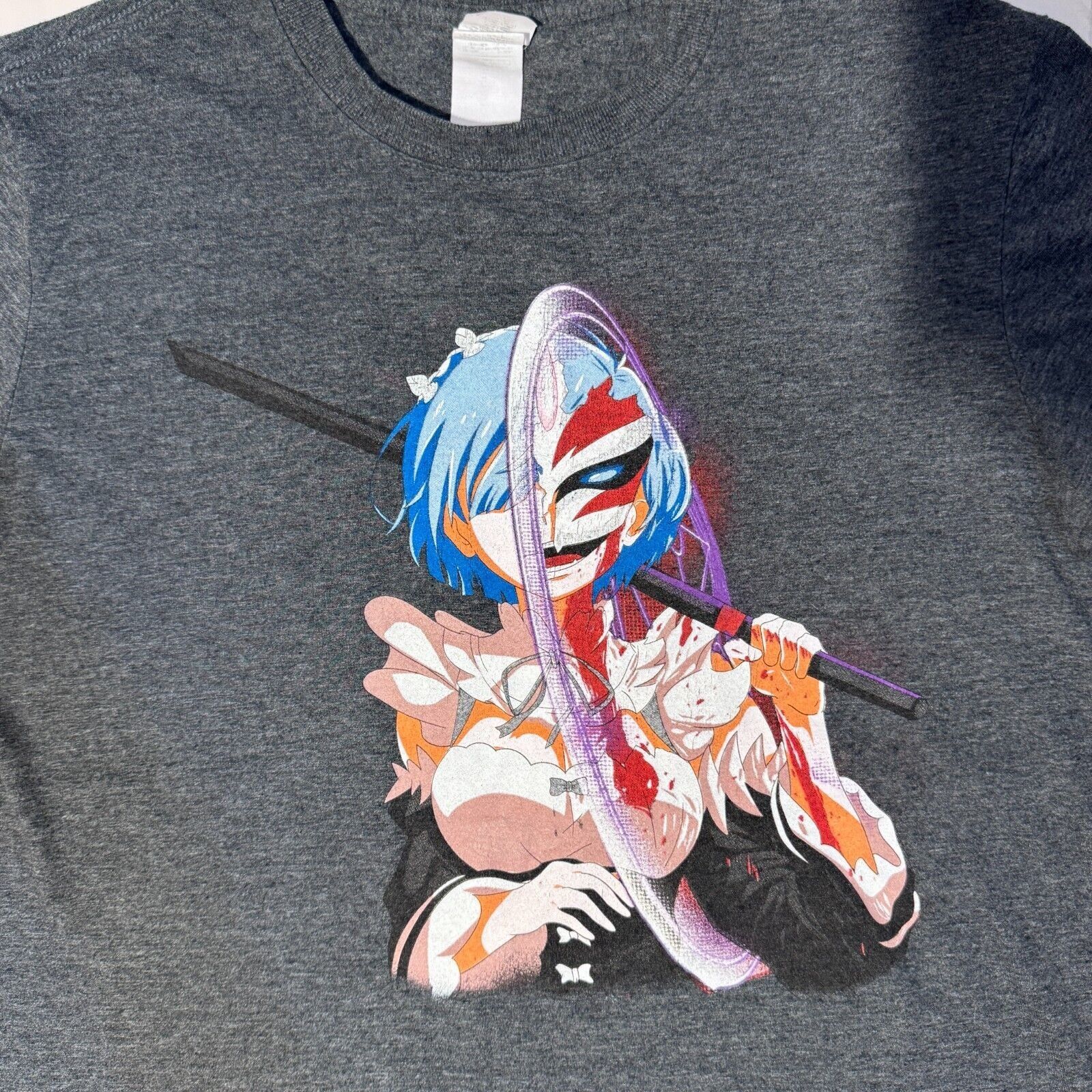 Gildan Re: zero Rem and Blech Ichigo Hollow Anime Manga Tshirt - M Size US M / EU 48-50 / 2 - 2 Thumbnail