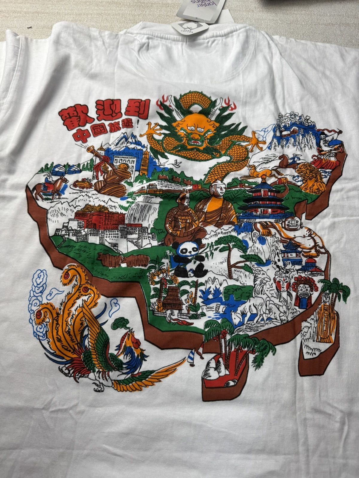 Vintage 2000s Panda tee Size US XXL / EU 58 / 5 - 5 Thumbnail