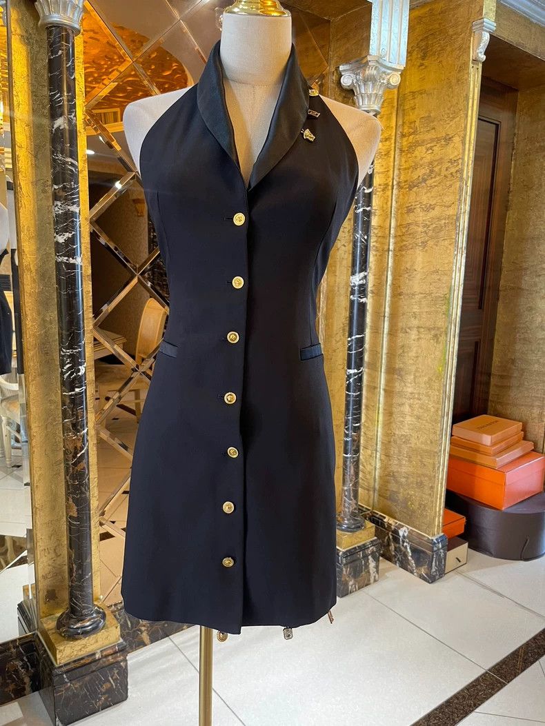 Versace Versace Medusa logo dress suit vest dress Size M / US 6-8 / IT 42-44 - 2 Thumbnail
