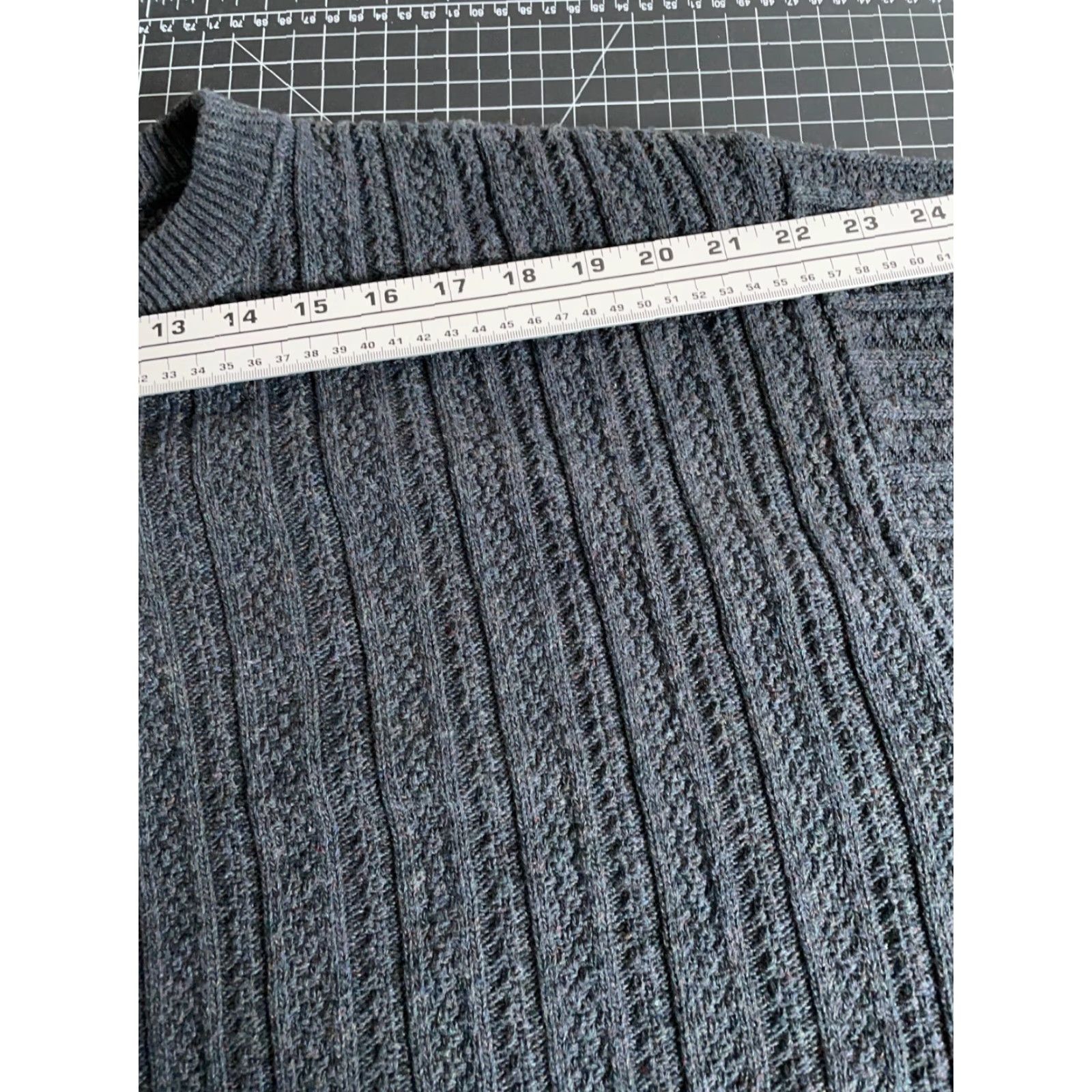 Bill Blass Vintage Bill Blass Men's 2XL Henley Sweater Gray Heavyweight Cotton Blend Chunky Knit Fall Winter Size US XXL / EU 58 / 5 - 7 Thumbnail