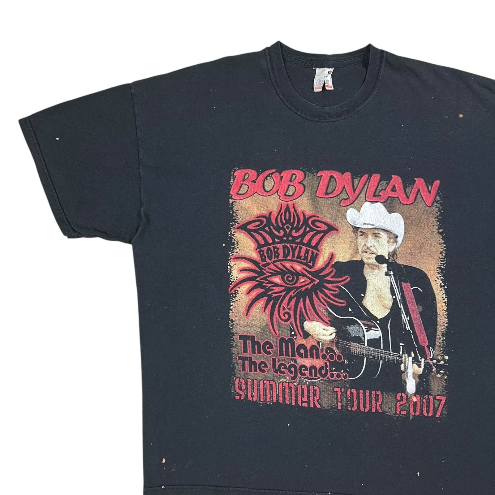 Band Tees × Vintage Vintage 2007 Bob Dylan Summer Tour faded band tee (L) Size US L / EU 52-54 / 3 - 4 Thumbnail