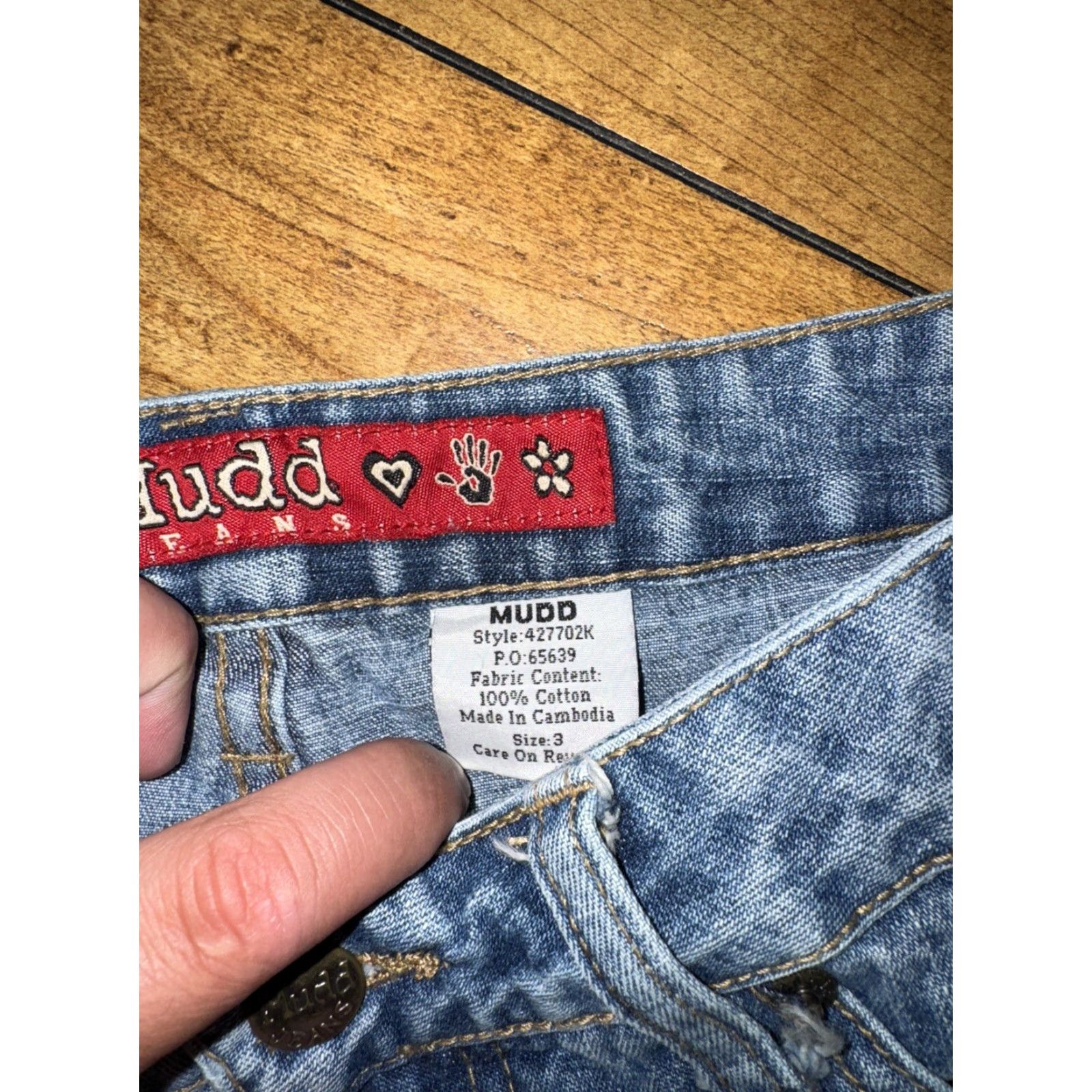 Denime VINTAGE Mudd Denim Skirt Skirt Women 3 Blue Mini 28in Y2K Short Mens? Wait. Size 26" / US 2 / IT 38 - 3 Thumbnail