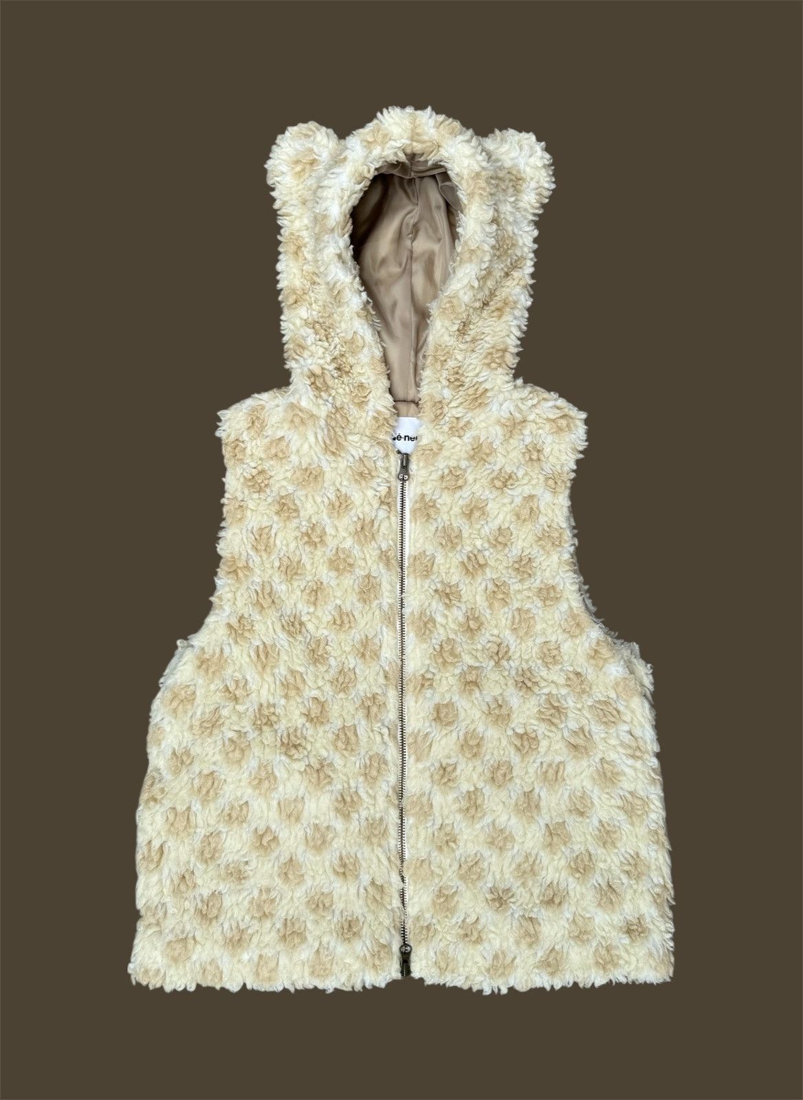 Issey Miyake GRAIL💥Ne-net by ISSEY MIYAKE Bear/Bambi Fur Ear Hoodie Vest Size US S / EU 44-46 / 1 - 1 Thumbnail
