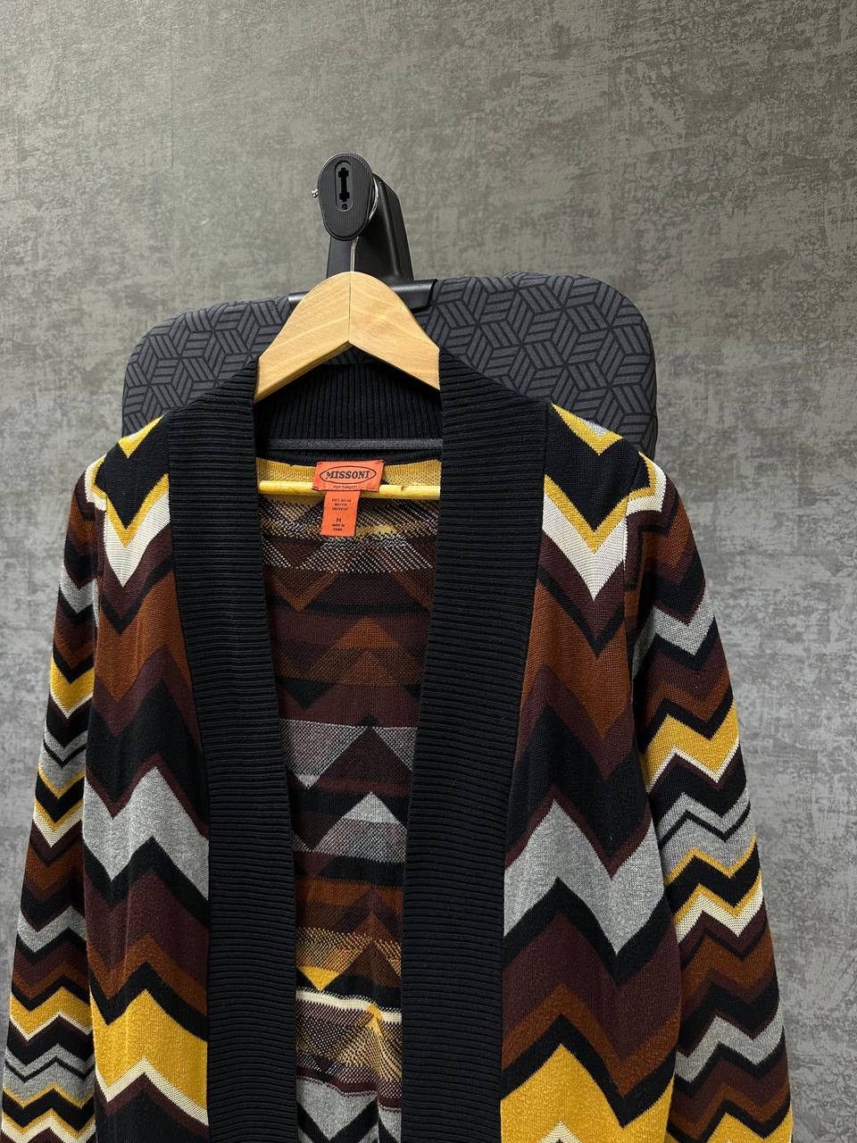 Missoni × Vintage Vintage Missoni Zigzag Open Cardigan Sweater Size US M / EU 48-50 / 2 - 10 Thumbnail