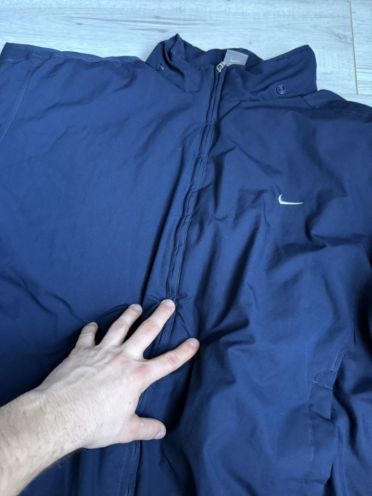 Nike × Vintage Vintage Nike swoosh logo nylon’s jacket 90’s Size US XXL / EU 58 / 5 - 3 Thumbnail