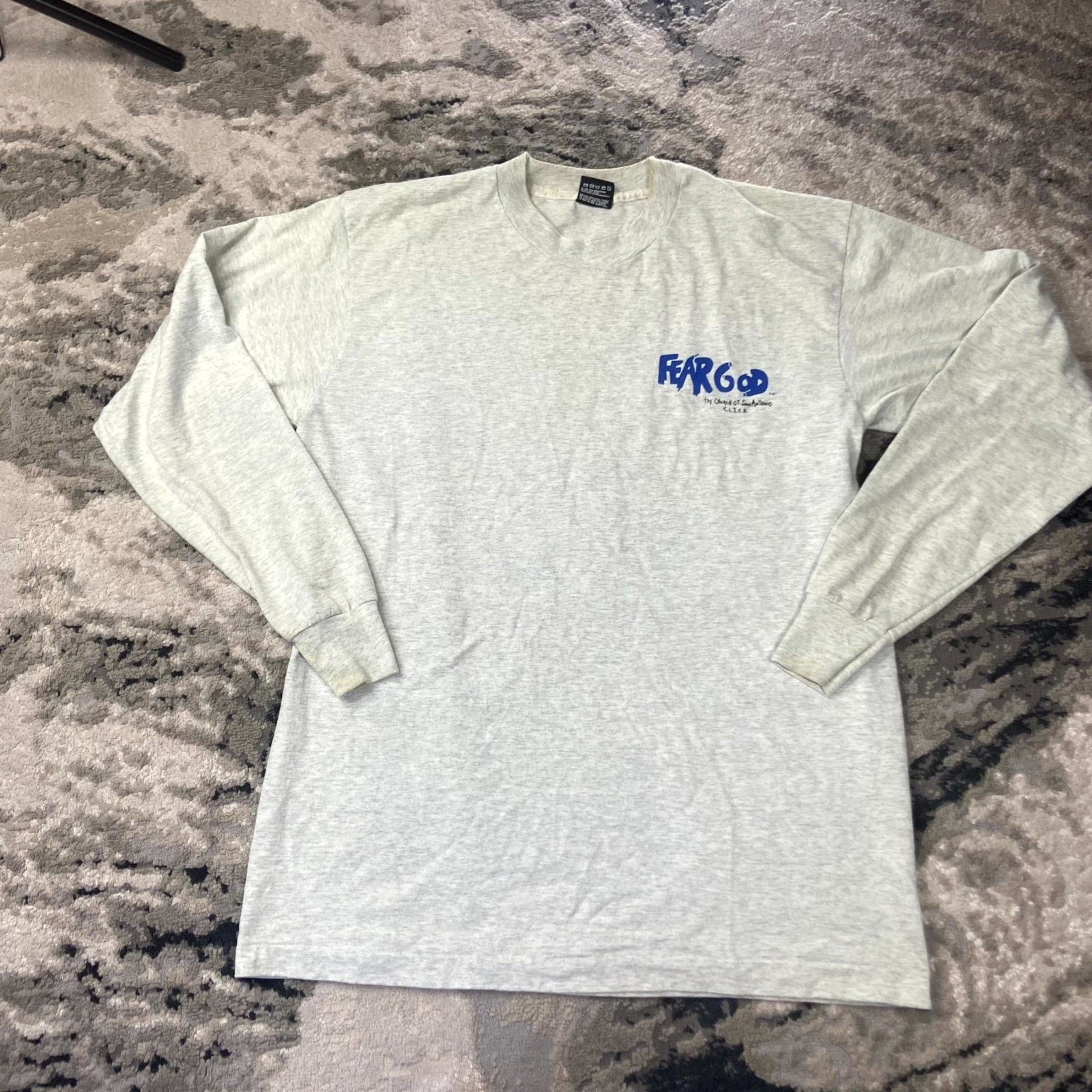 Fruit Of The Loom Vintage Jesus Tee 90s Shirt Sz L Y2K Graphic Fear God Size US L / EU 52-54 / 3 - 2 Thumbnail