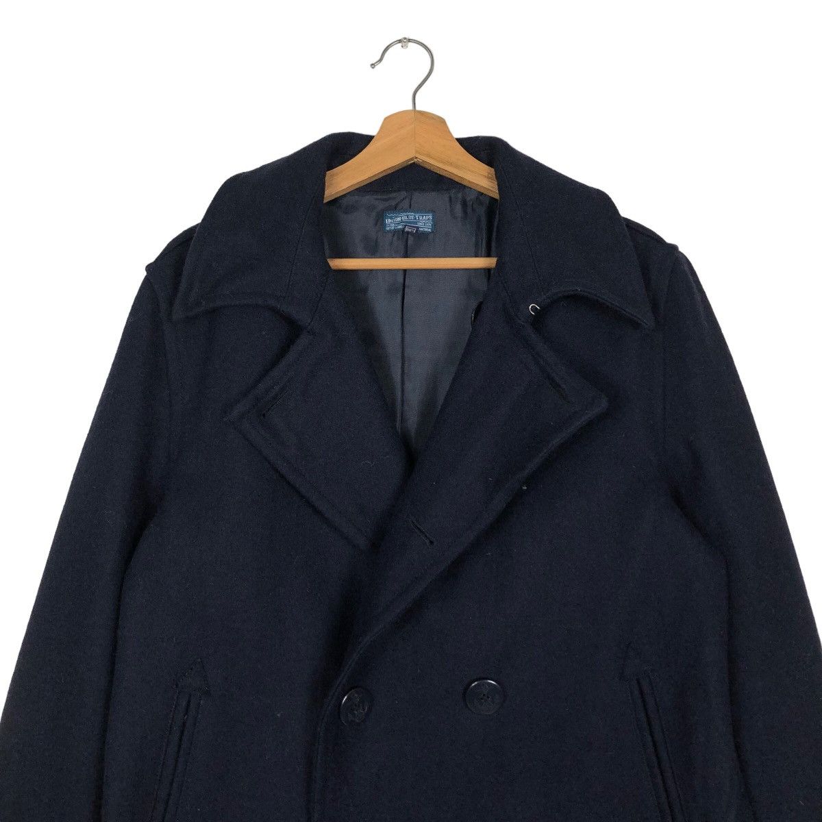 Japanese Brand 🔥Double Collar Biker Jacket Union Blue Traps Issey Miyake Size US XL / EU 56 / 4 - 7 Thumbnail