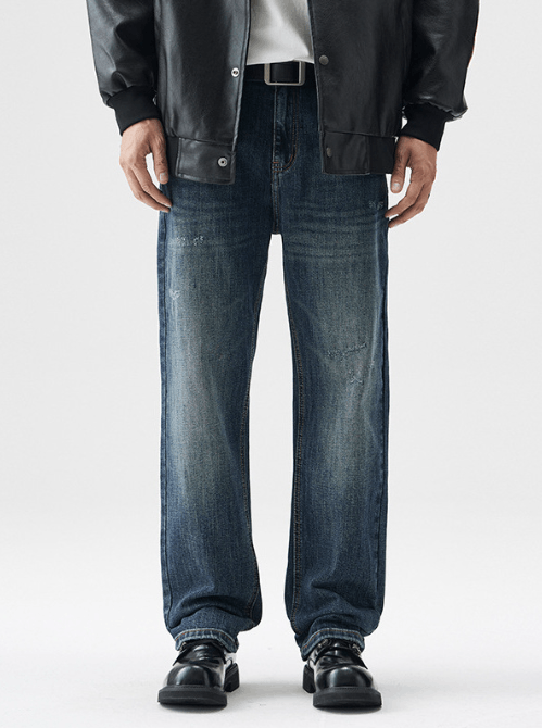 Japanese Brand Fashionable American high street loose jeans for men Size US 32 / EU 48 - 2 Thumbnail