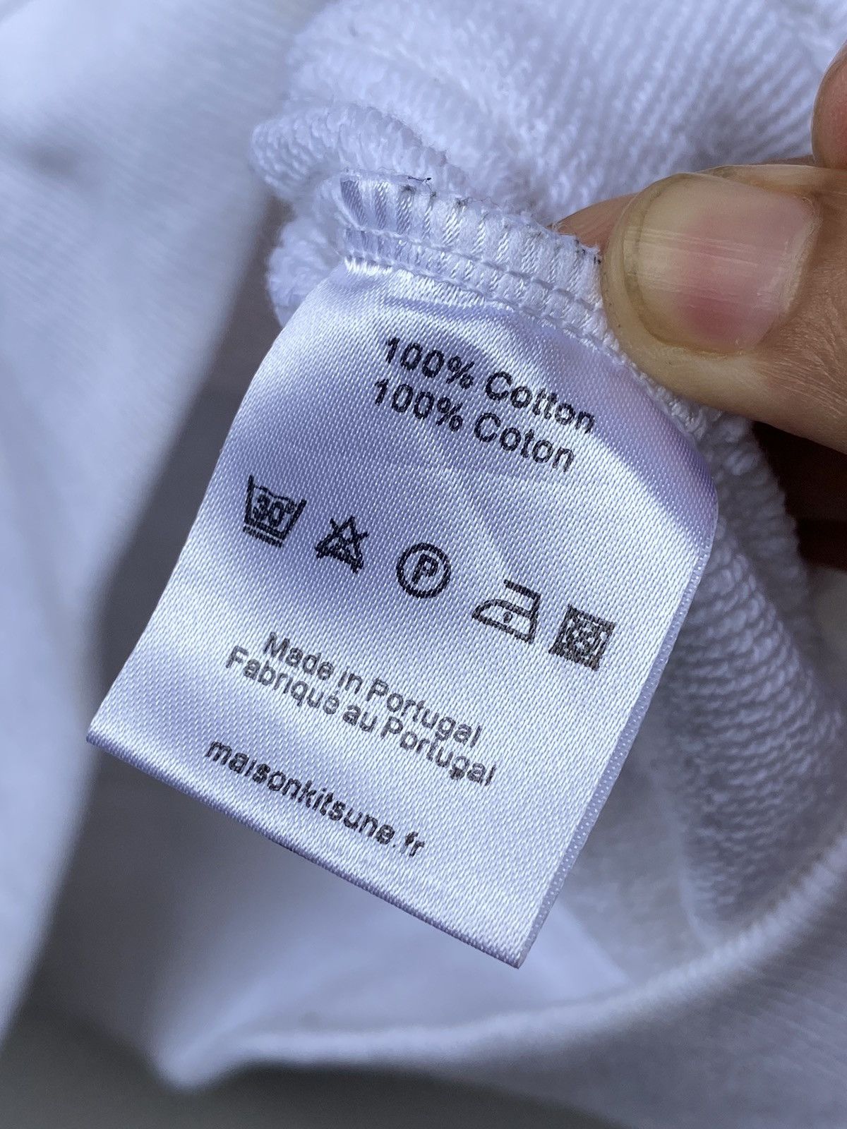 Designer × Maison Kitsune Music Fashion by MAISON KITSUNE White Sweatshirt Jumper Size M / US 6-8 / IT 42-44 - 9 Thumbnail