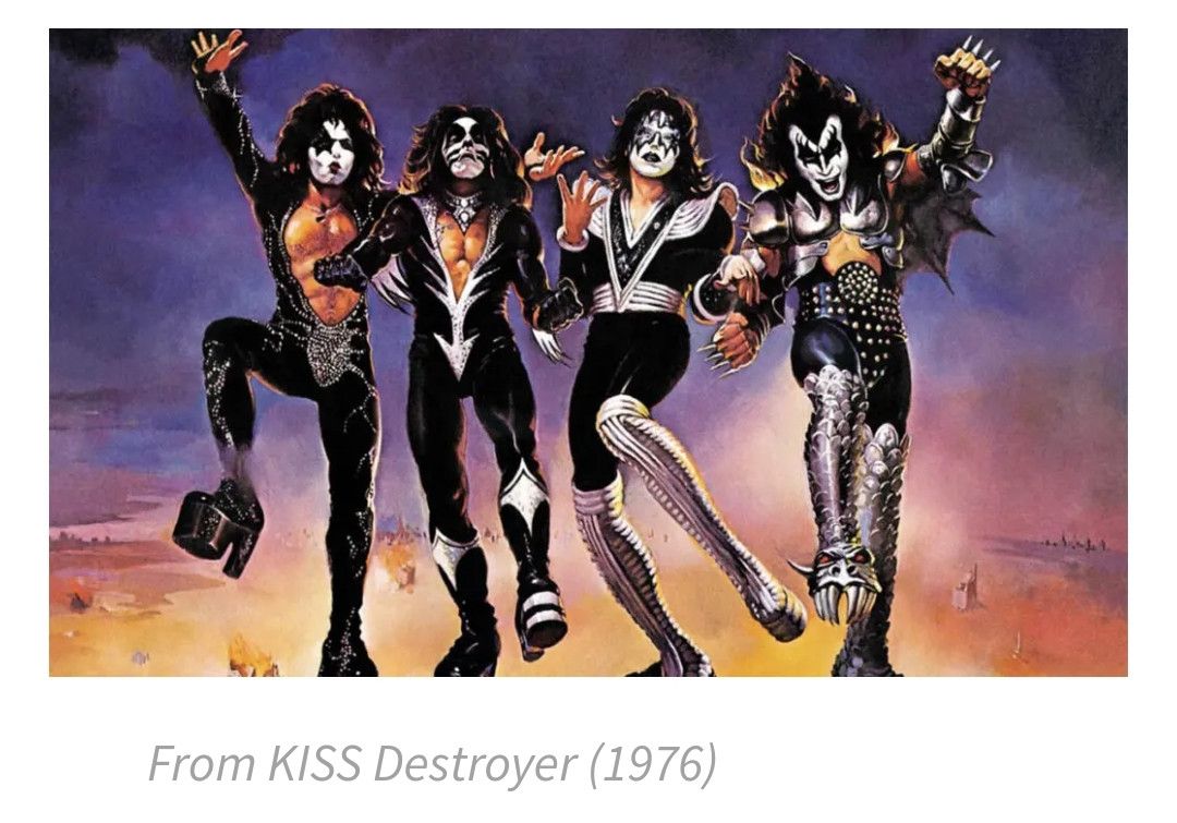 Band Tees × KISS × Vintage Crazy Vintage 70s KISS Longsleeve Tshirt Size US XXL / EU 58 / 5 - 11 Thumbnail