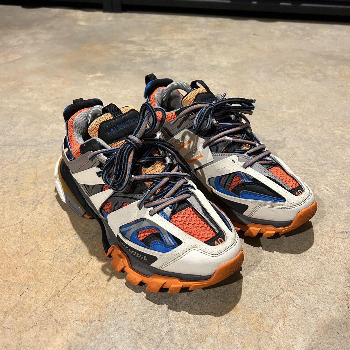Balenciaga × Designer Balenciaga Track Sneakers Orange/Blue US 7 Size US 7 / EU 40 - 9 Thumbnail