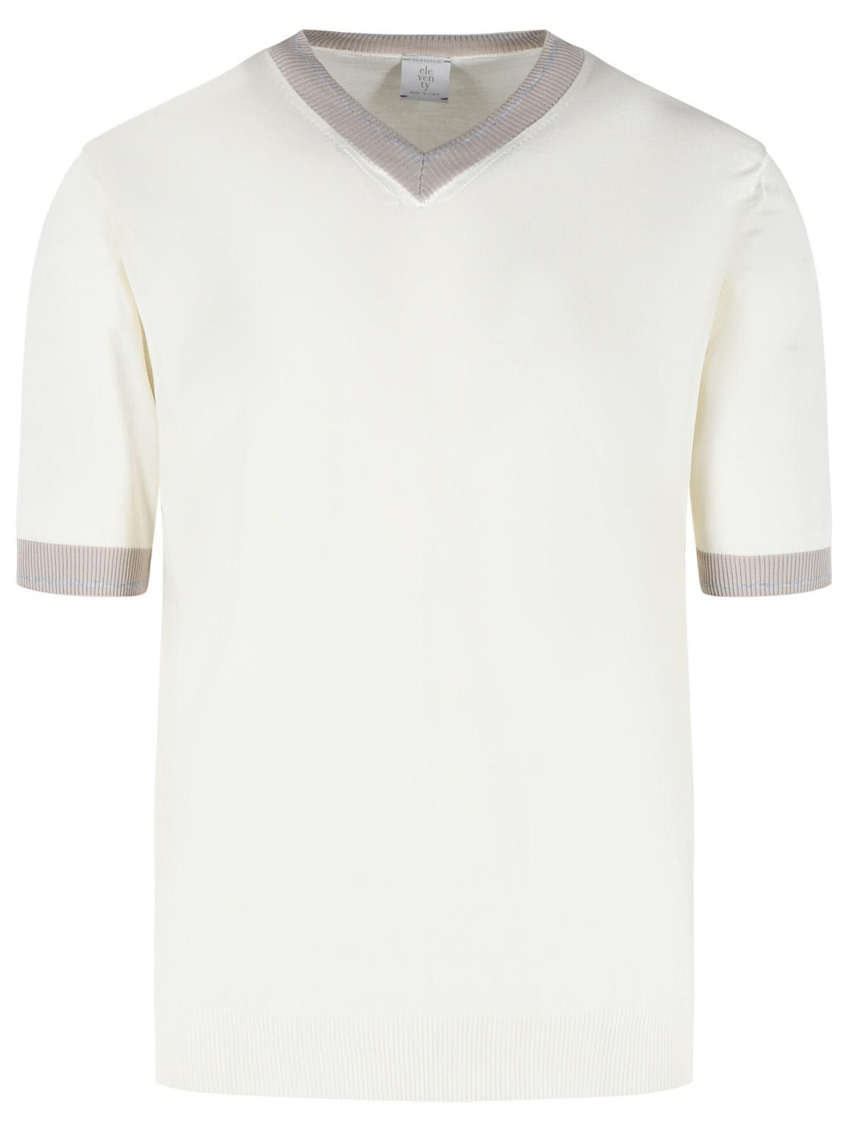 Eleventy ELEVENTY White Cotton T-Shirt Size US M / EU 48-50 / 2 - 1 Thumbnail