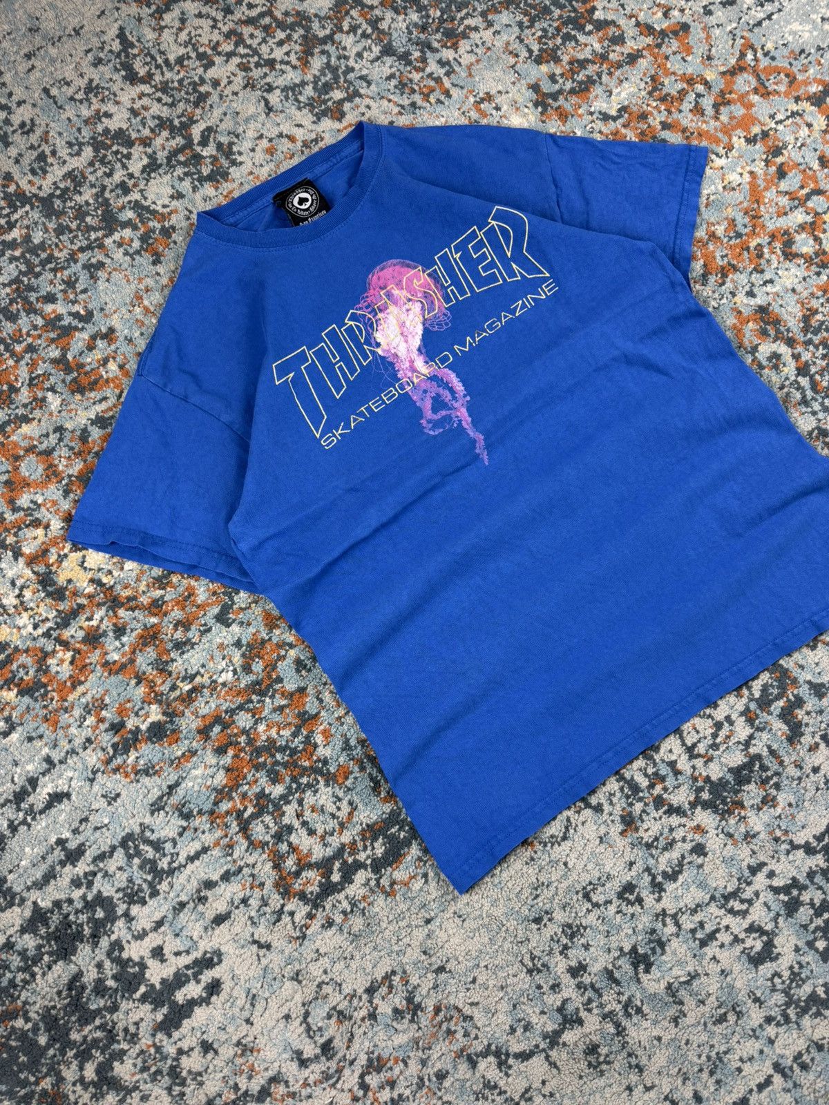 Thrasher × Vintage Vintage 00s Thrasher skateboard magazine jellyfish tee Size US M / EU 48-50 / 2 - 2 Thumbnail