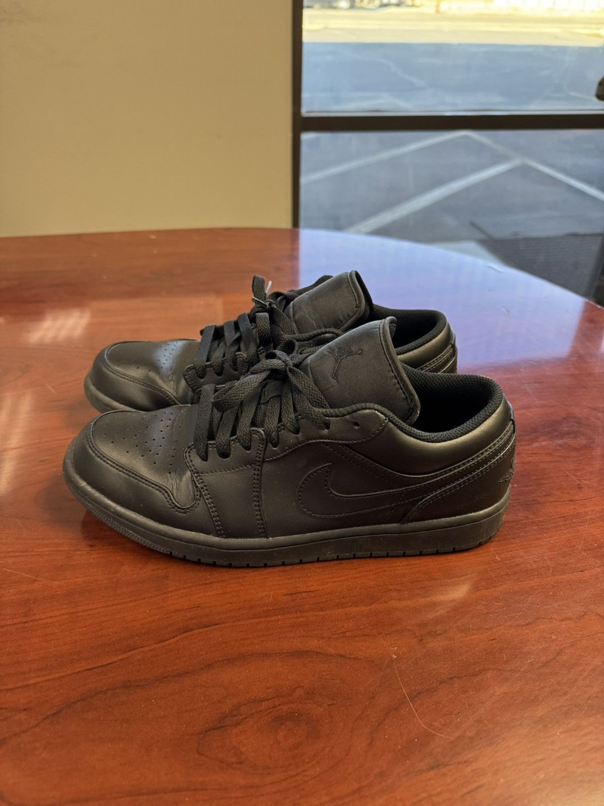 Jordan Brand Black Jordan 1 lows Size US 11 / EU 44 - 3 Thumbnail