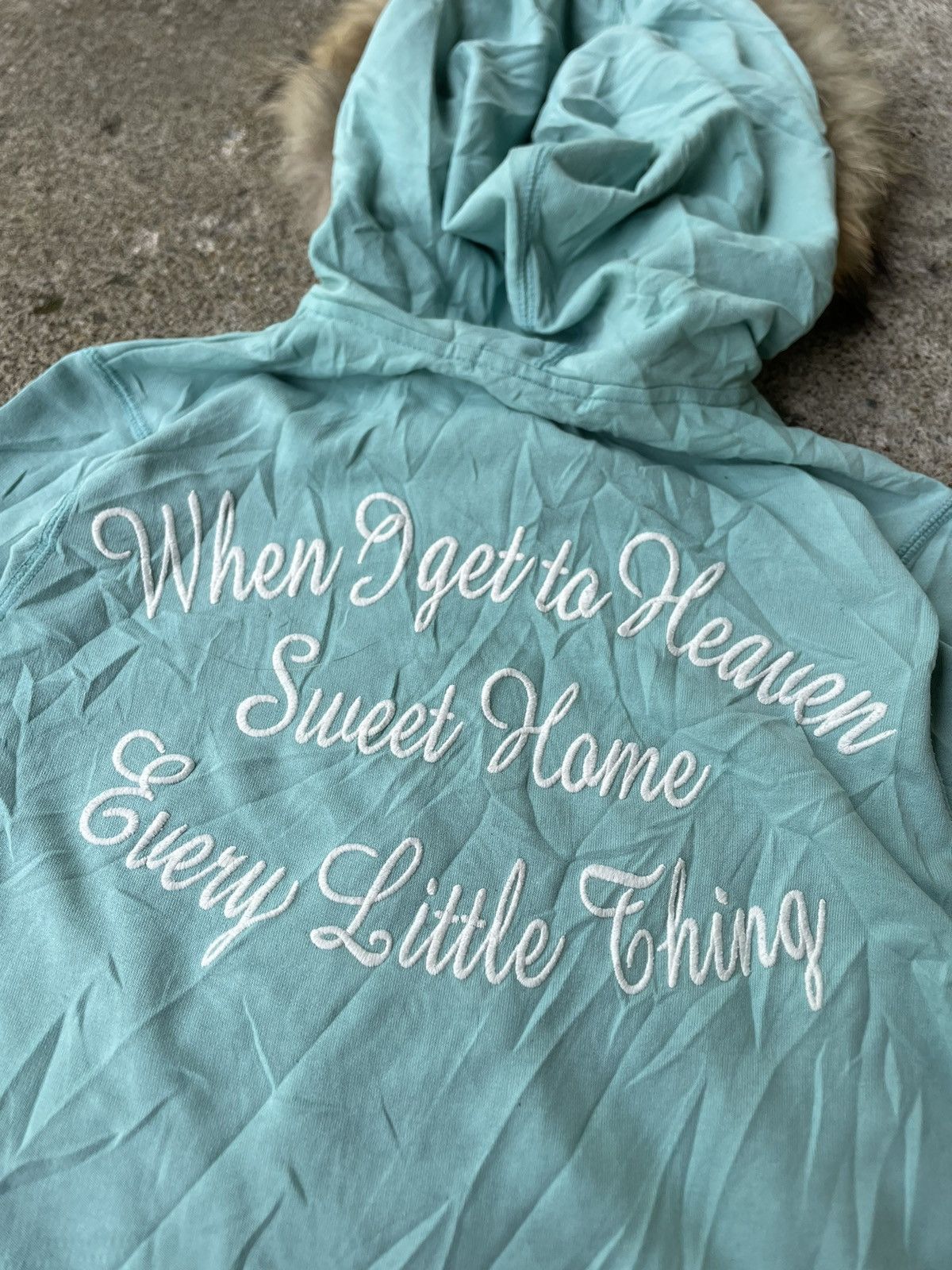Hysteric Glamour × If Six Was Nine × Le Grande Bleu (L.G.B.) Japanese Brand Active Days Poem Faux Fur Hoodie LGB Style Size US M / EU 48-50 / 2 - 7 Thumbnail