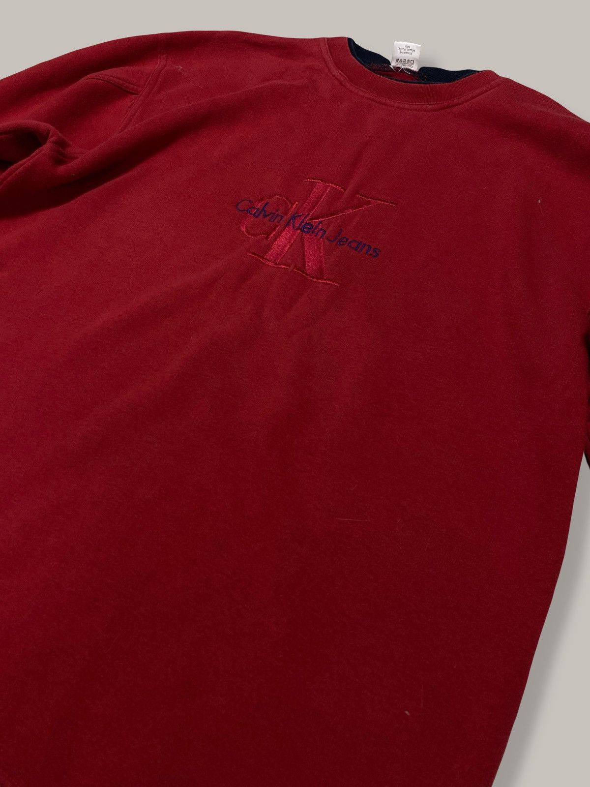 Calvin Klein Calvin Klein Vintage Double Neck Sweatshirt BIG LOGO Size US L / EU 52-54 / 3 - 2 Thumbnail