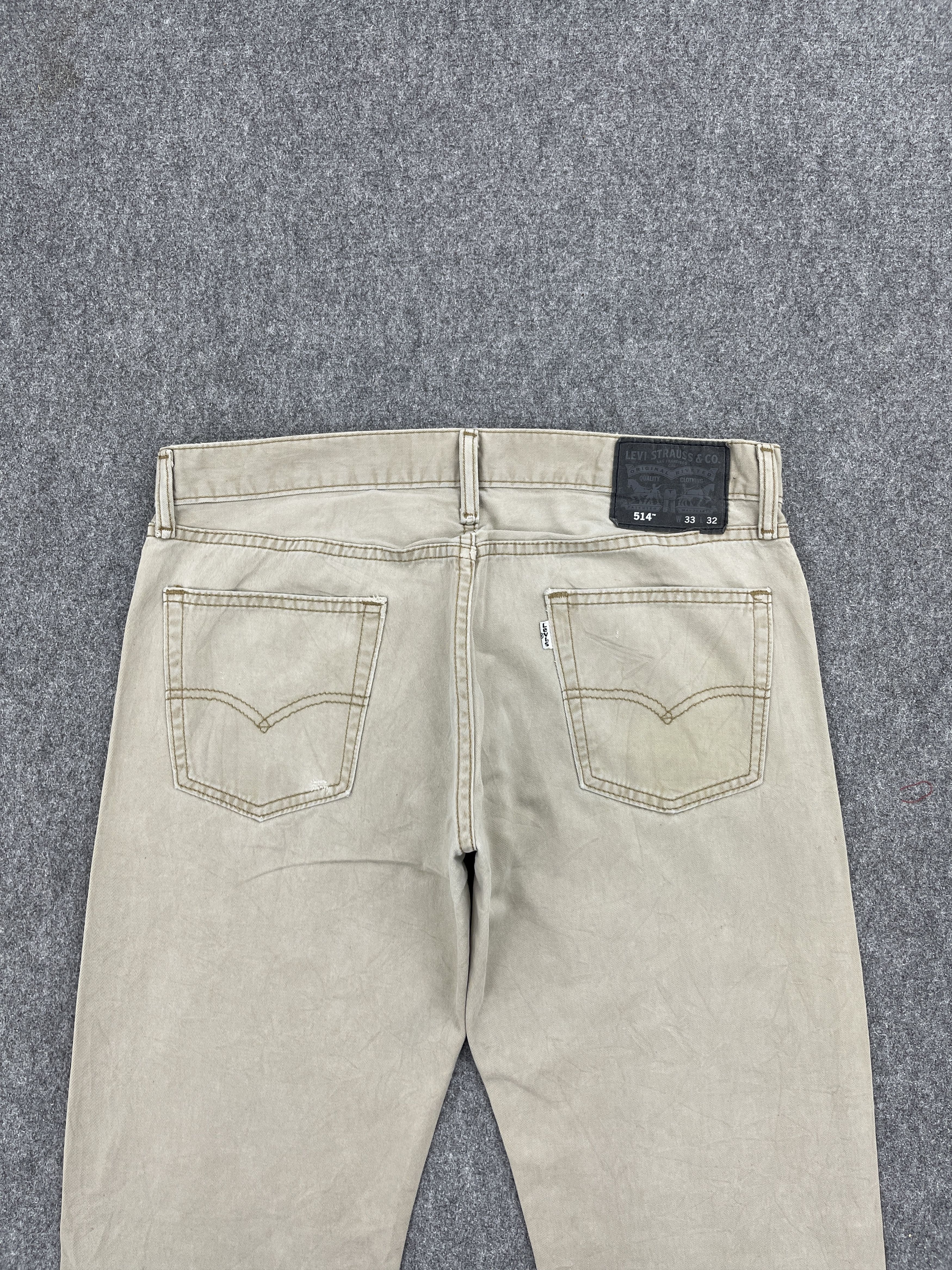 Levi's Vintage Levis 514 Straight Cut White Tab Jeans DP2510 Size US 34 / EU 50 - 4 Thumbnail