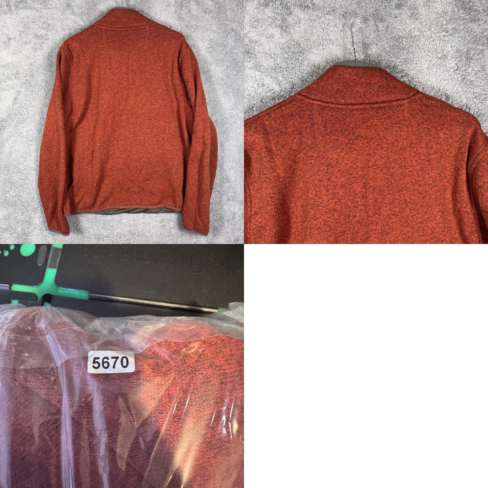 Vintage LL Bean Jacket Mens L Regular Fleece Snap T Pullover 298050 Red Vintage? Size US L / EU 52-54 / 3 - 8 Thumbnail