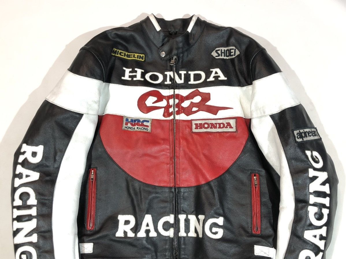 Honda Motorcycle leather jacket Racing vintage
