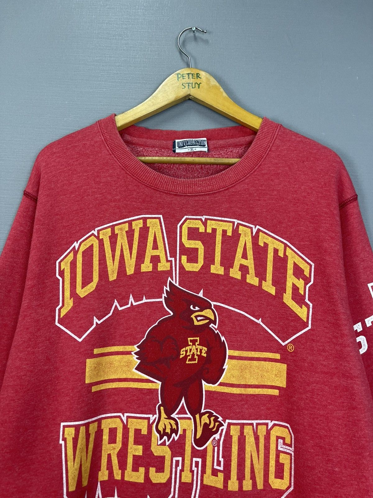 Vintage Uiho University Wrestling Sweatshirt Size US XXL / EU 58 / 5 - 5 Thumbnail