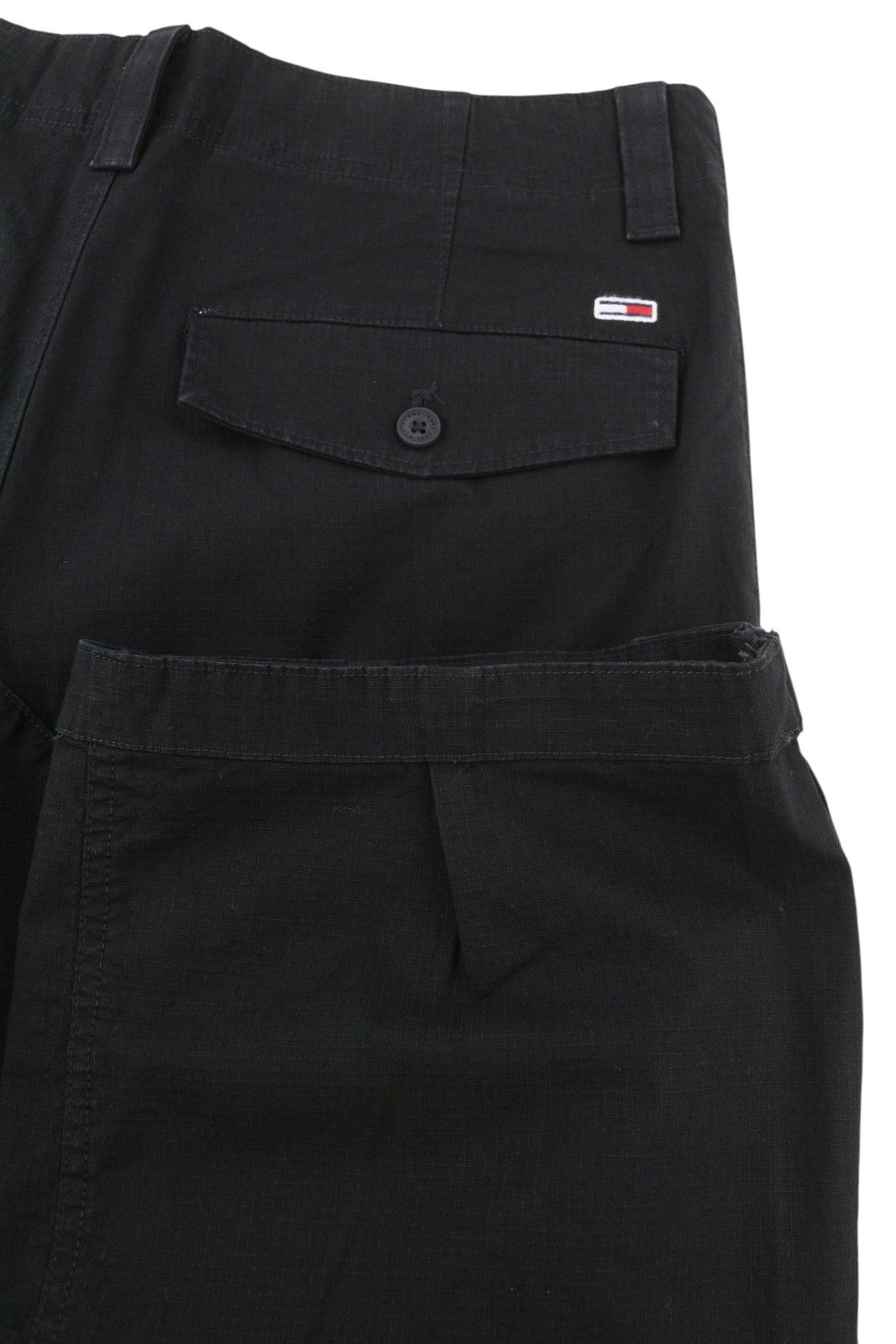 Tommy Hilfiger AIDEN BAGGY CARGO W32/L32 Black Textured Zip Trousers 85169 Size US 32 / EU 48 - 5 Thumbnail