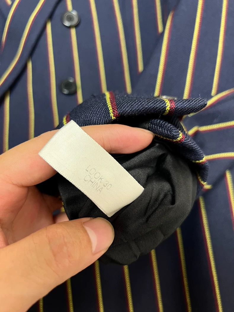 Saint Laurent Paris Saint Laurent Paris Dark blue, yellow-and-red striped, dou Size 48R - 6 Thumbnail
