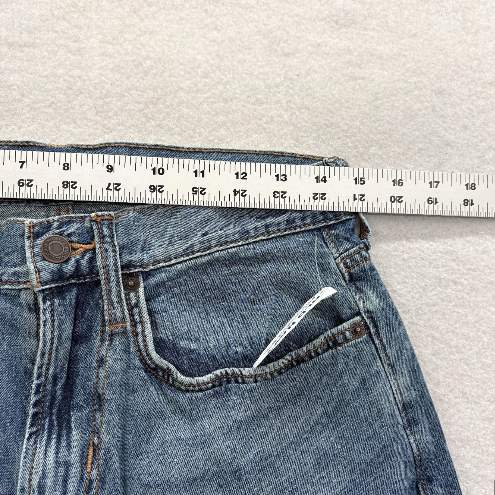 Old Navy Old Navy Jeans Mens 29x30 Blue Medium Wash Relaxed Straight Denim NWT Built-In Flex Size US 29 - 7 Thumbnail