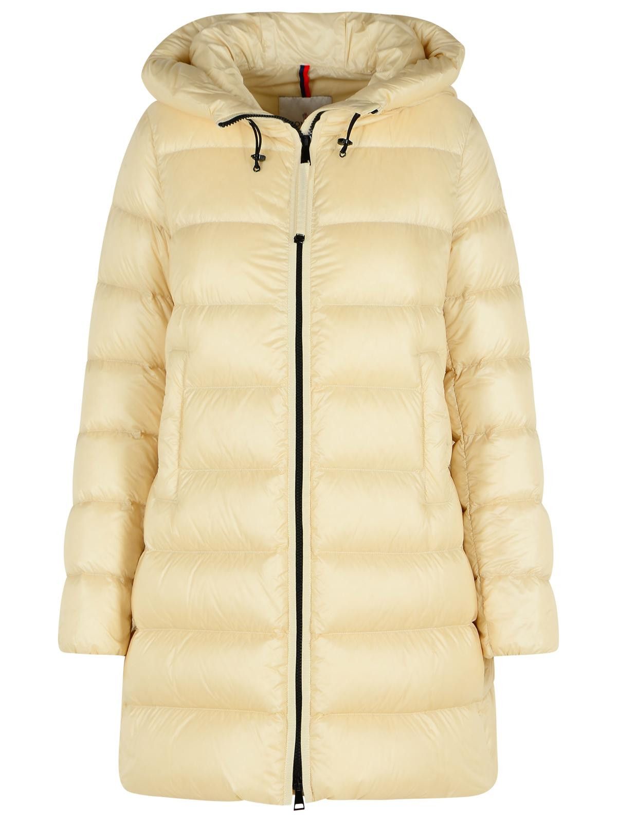 Moncler MONCLER Suyenne' Ivory Polyamide Coat Size XL / US 12-14 / IT 48-50 - 1 Thumbnail