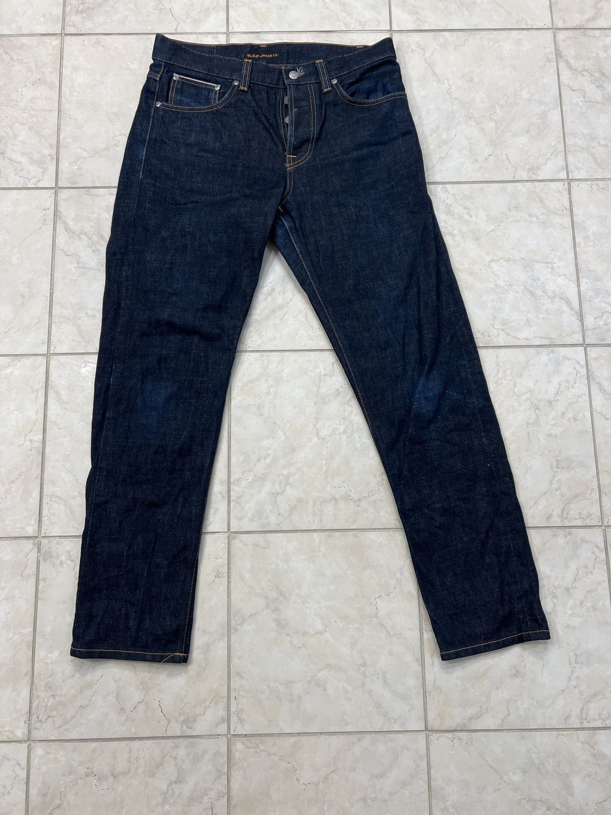 image of Nudie Jeans Nudie Steady Eddie Ii Dry Ace in Blue, Men's (Size 33)