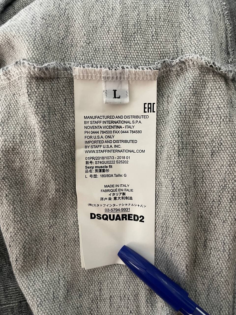 Dsquared2 Dsquared2 Sweatshirt Crewneck Grey Size US L / EU 52-54 / 3 - 11 Thumbnail