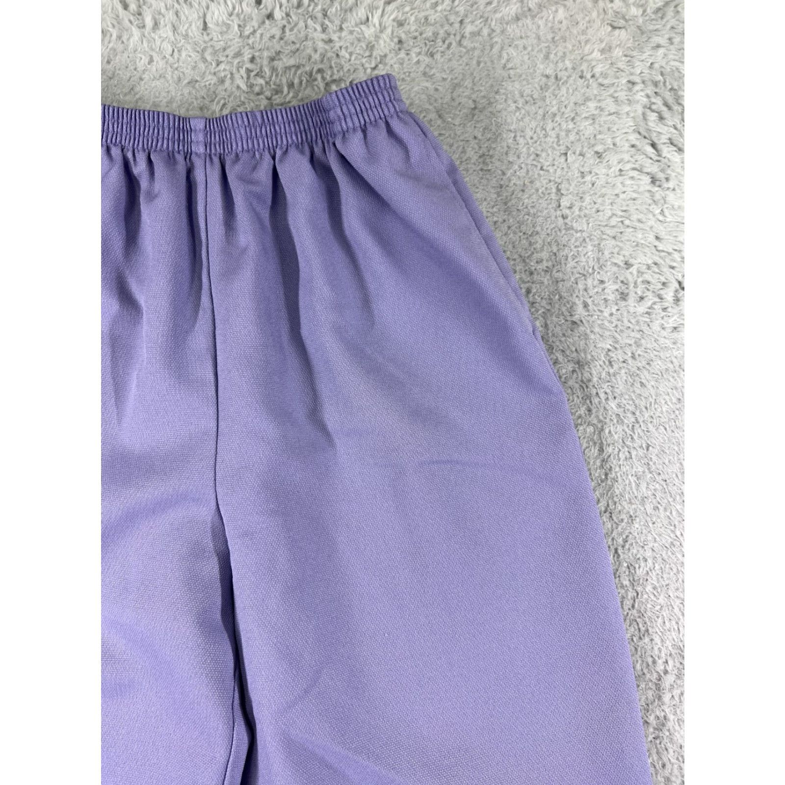 Vintage VINTAGE JoRo Pants Womens 12 Purple Elastic Waist Pull On 100% Polyester Lane Bryant Size 34" / US 12 / IT 48 - 6 Thumbnail
