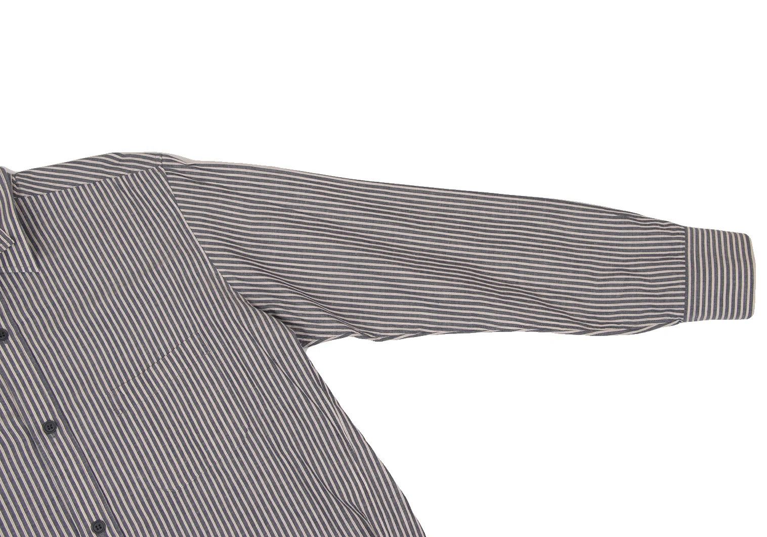 Yohji Yamamoto Yohji Yamamoto Cotton Linen Stripe Shirt Size US M / EU 48-50 / 2 - 8 Thumbnail