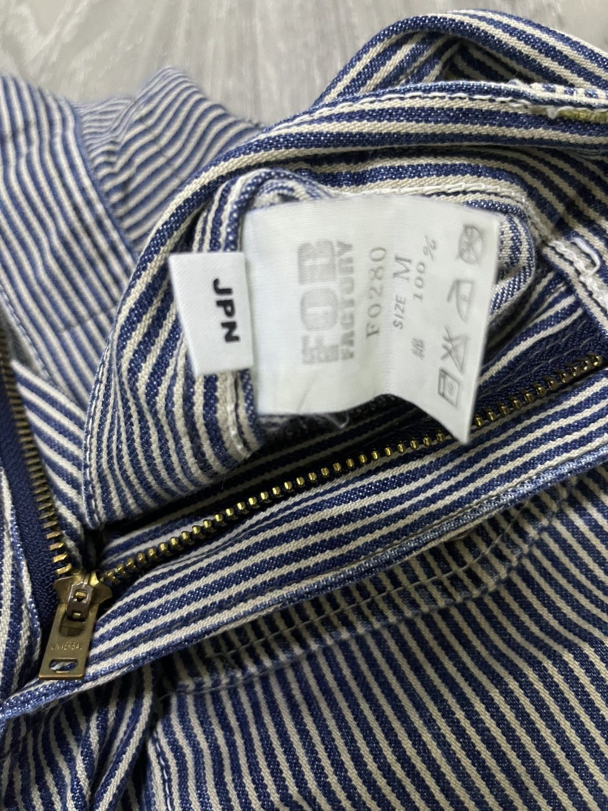 Japanese Brand Jepanes Brand x Studio Ecru Bush Pants Denim Hickory Size US 33 - 20 Thumbnail